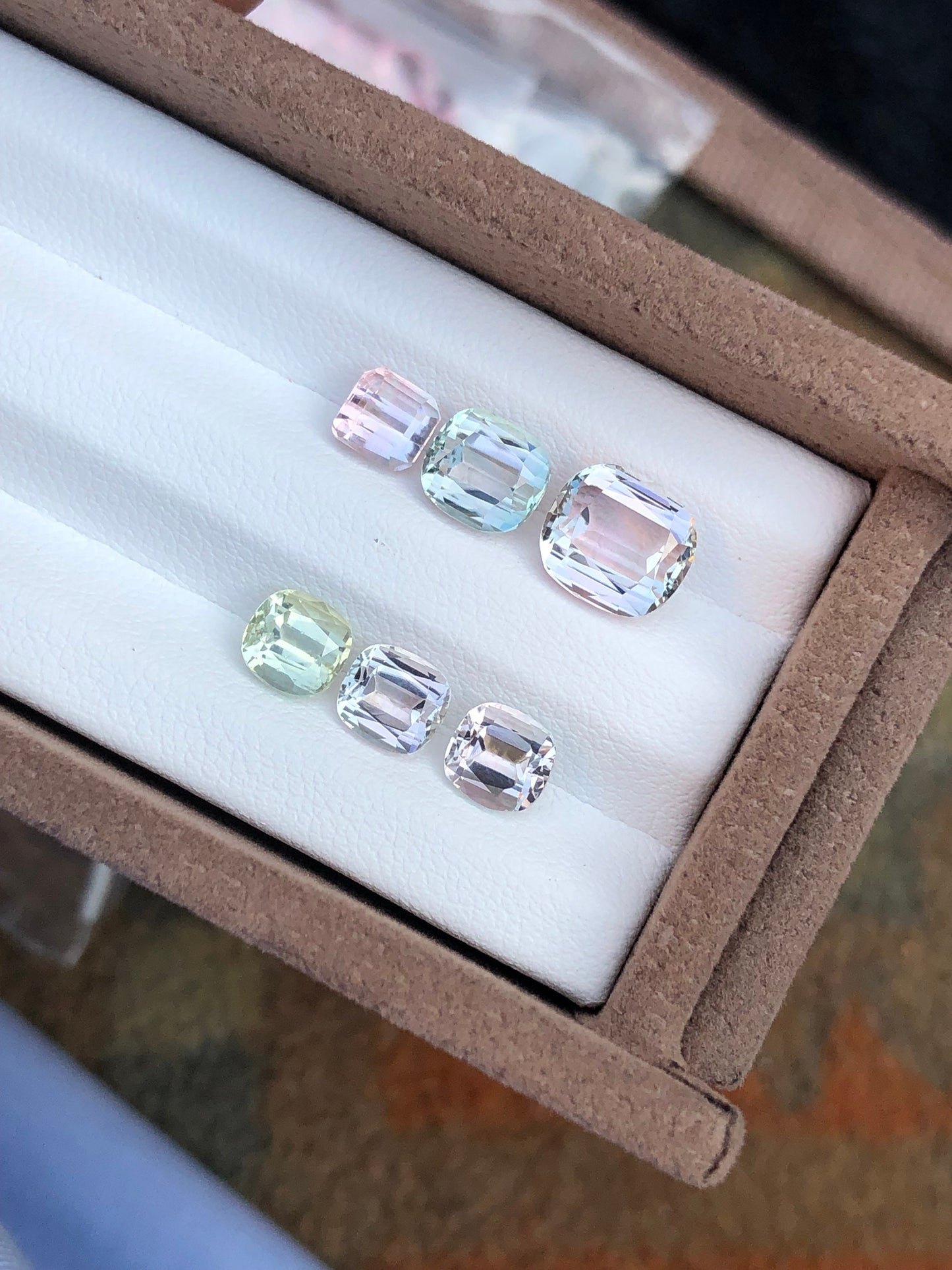 Sea foam tourmaline lot 8 carats