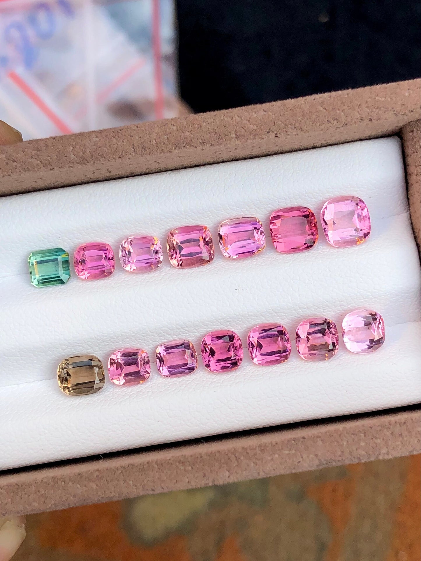 Pink tourmaline lot 10.75 carats natural