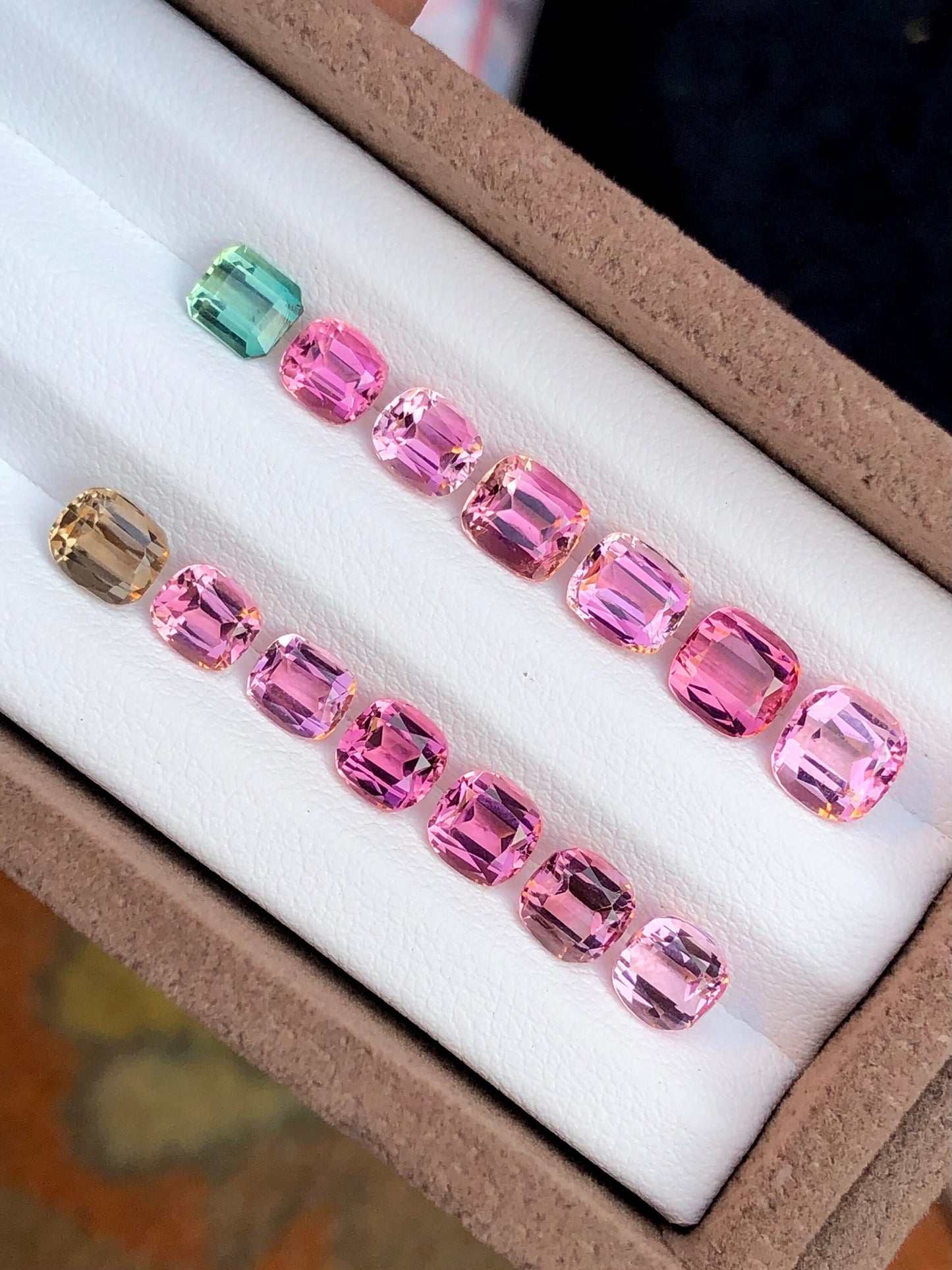 Pink tourmaline lot 10.75 carats natural