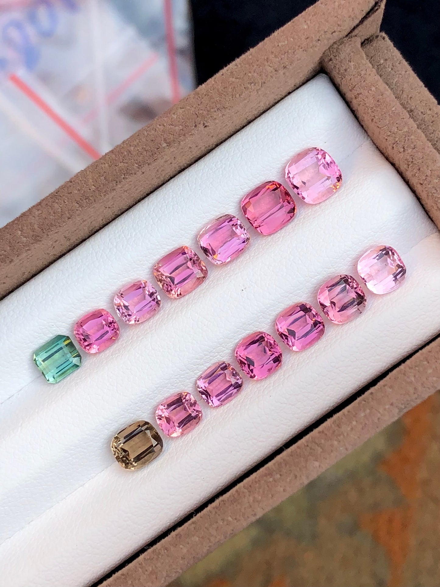 Pink tourmaline lot 10.75 carats natural