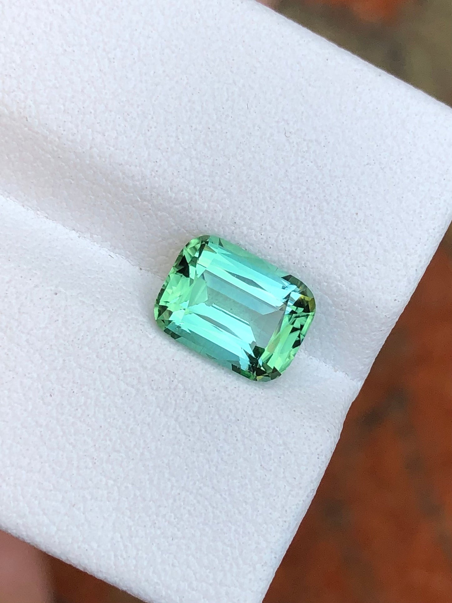 Bluish green tourmaline 1.80 carat natural