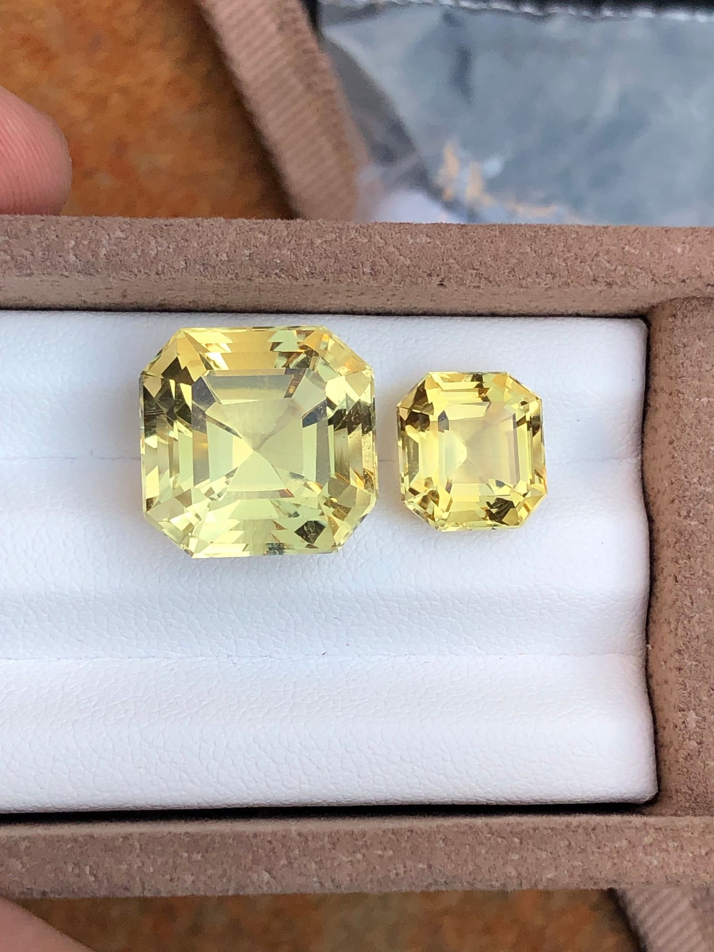 Faceted natural citrine 21.80 carats