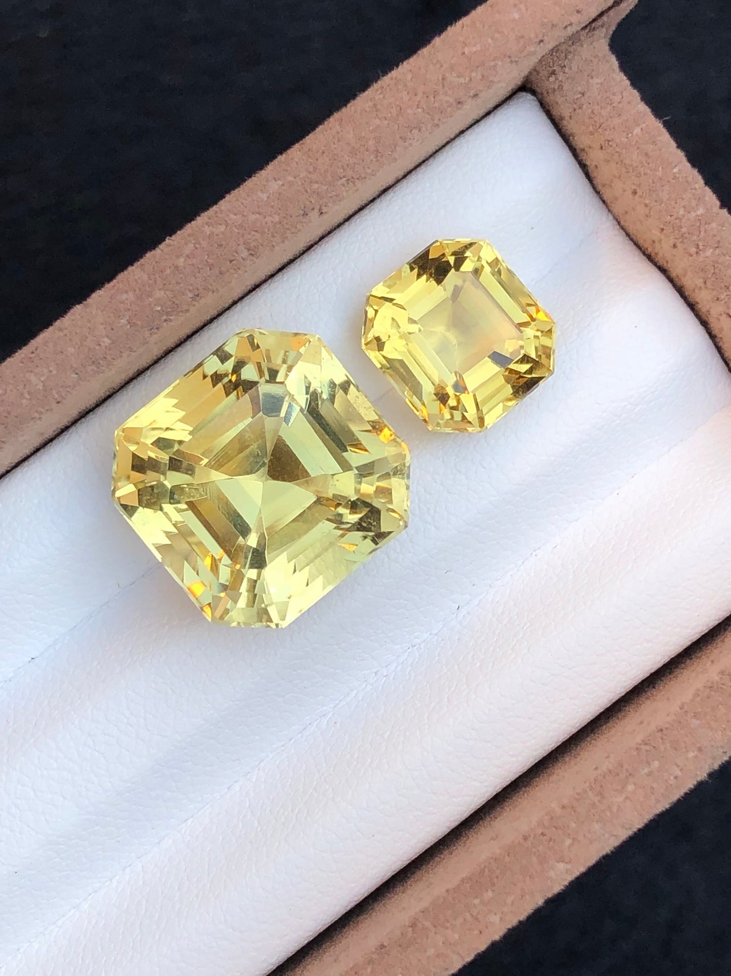 Faceted natural citrine 21.80 carats