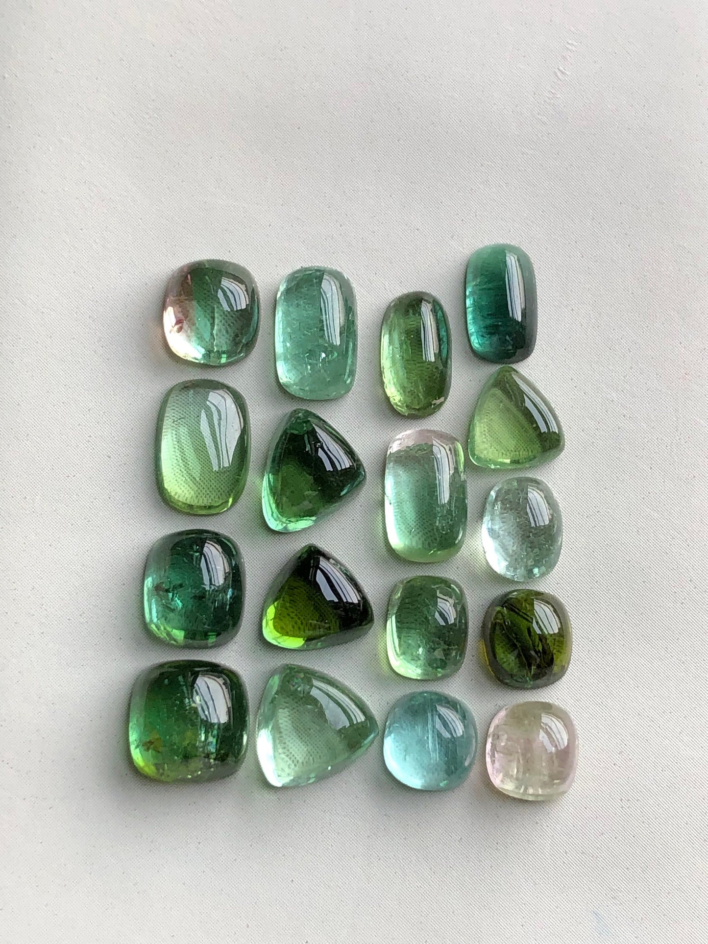 Natural tourmaline cabochons lot 24 carats