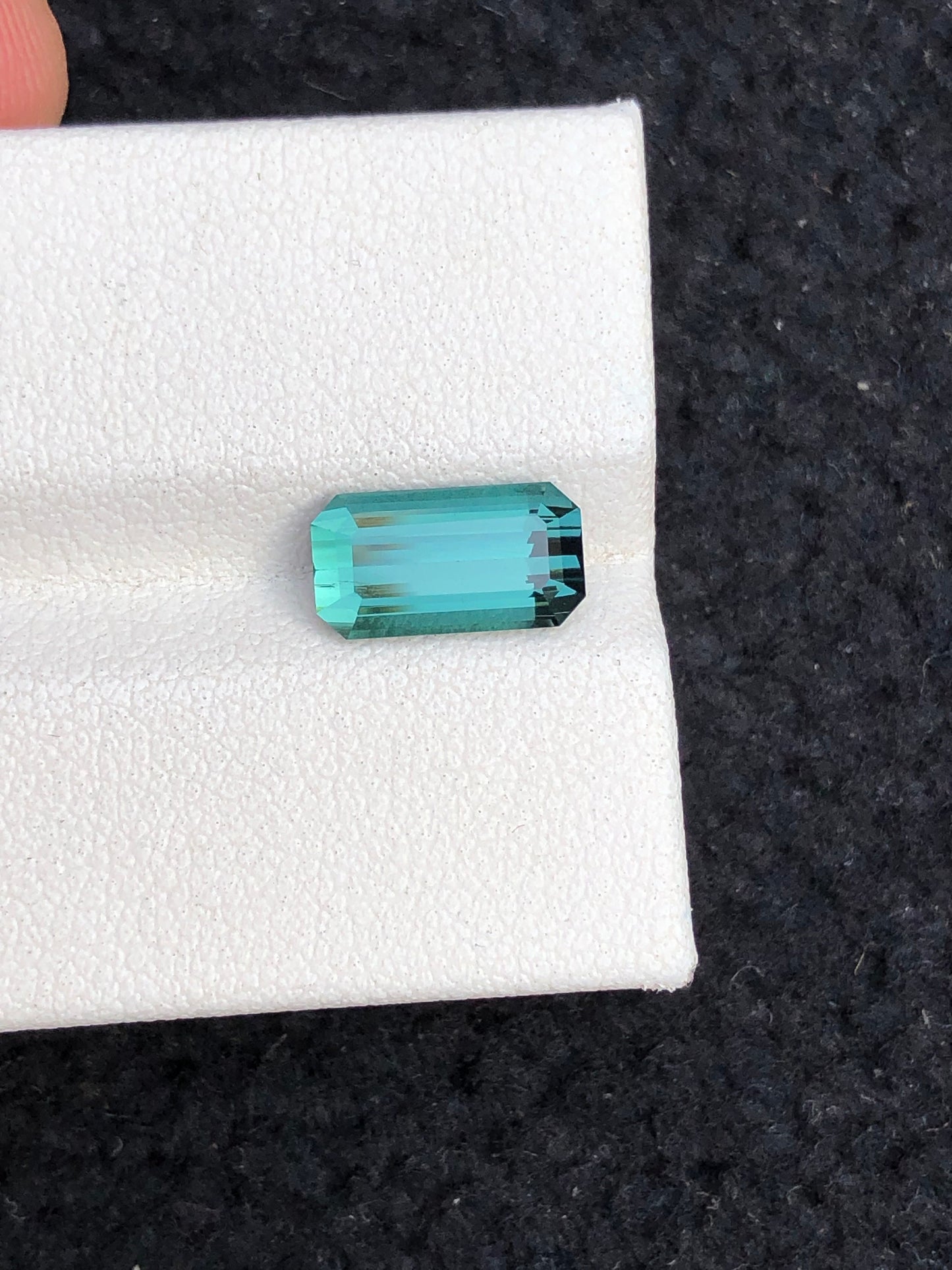 natural Blue tourmaline loop clean 2 carat