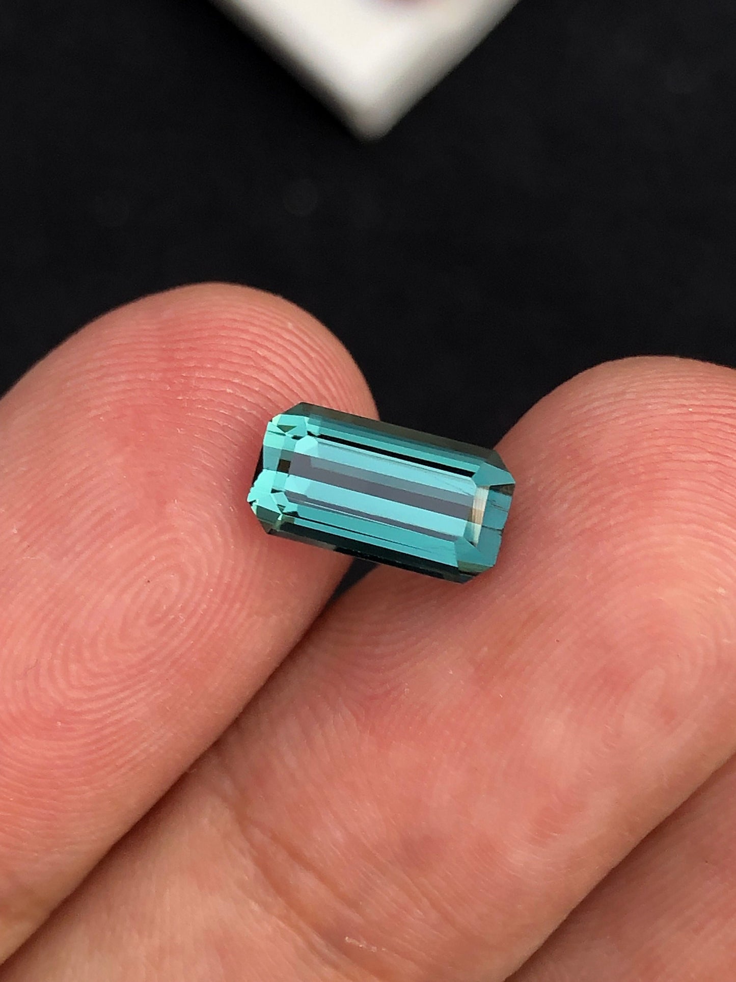 natural Blue tourmaline loop clean 2 carat