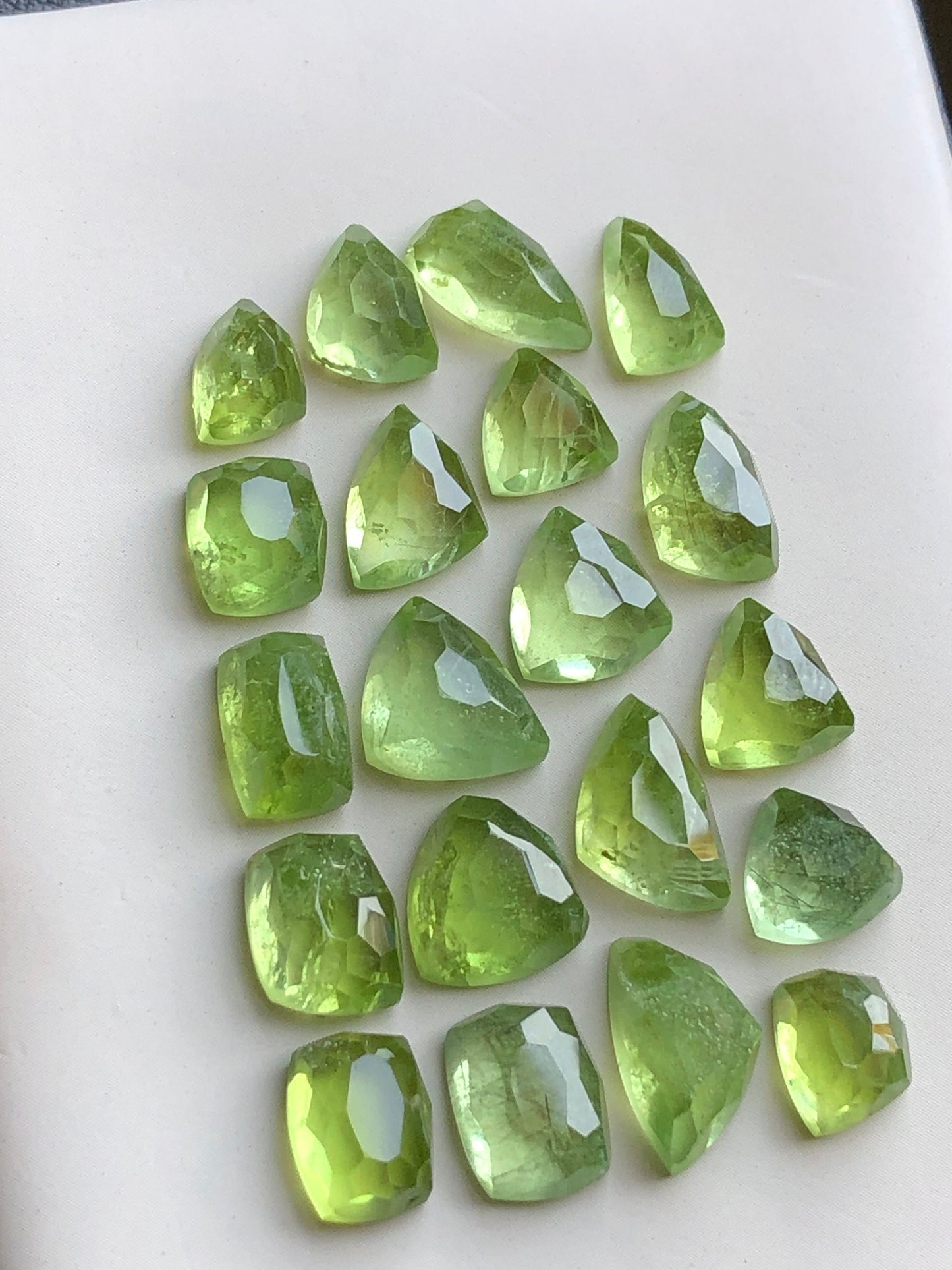 Peridot rose cut lot 54 carats