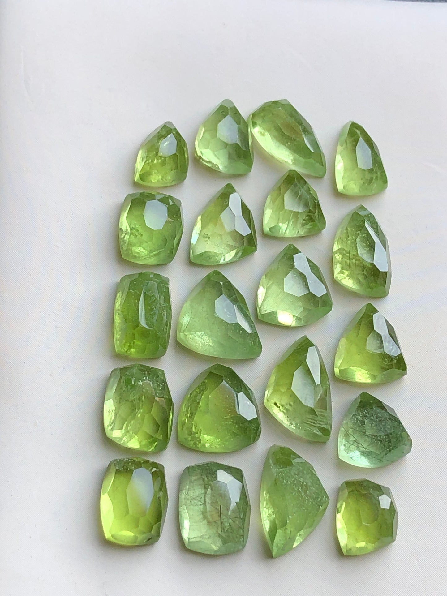 Peridot rose cut lot 54 carats