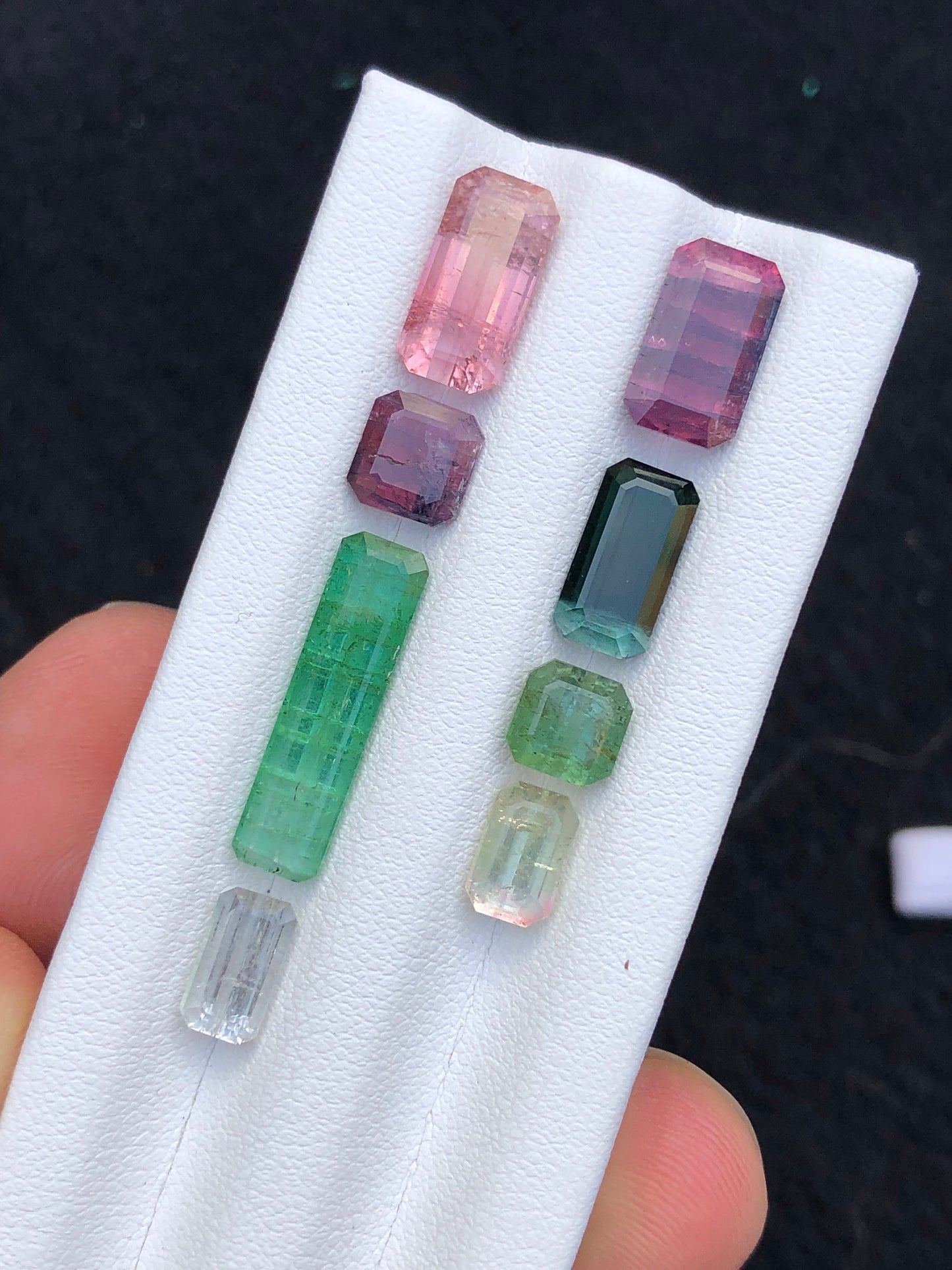 Natural faceted tourmaline 18.80 carats