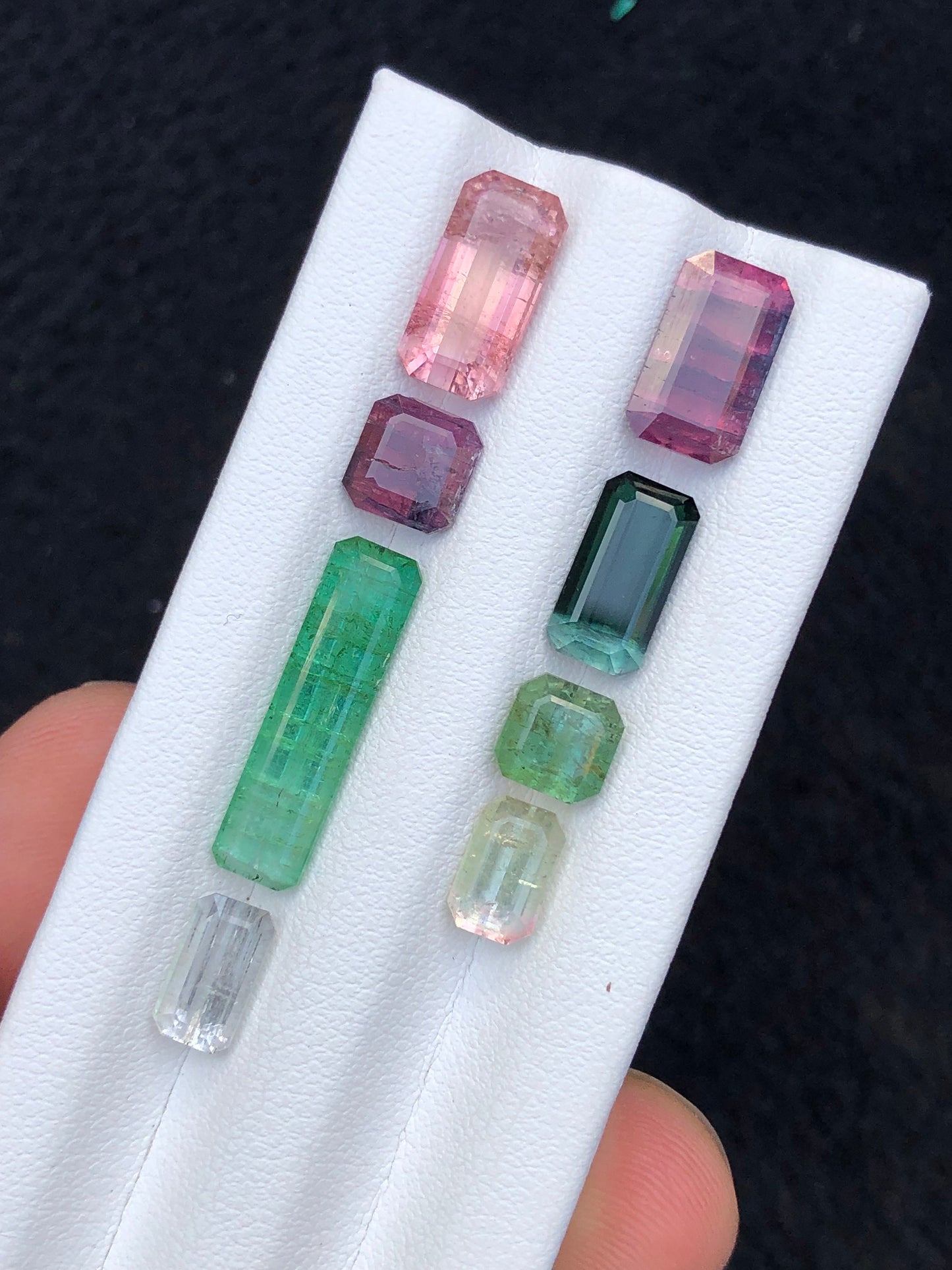 Natural faceted tourmaline 18.80 carats