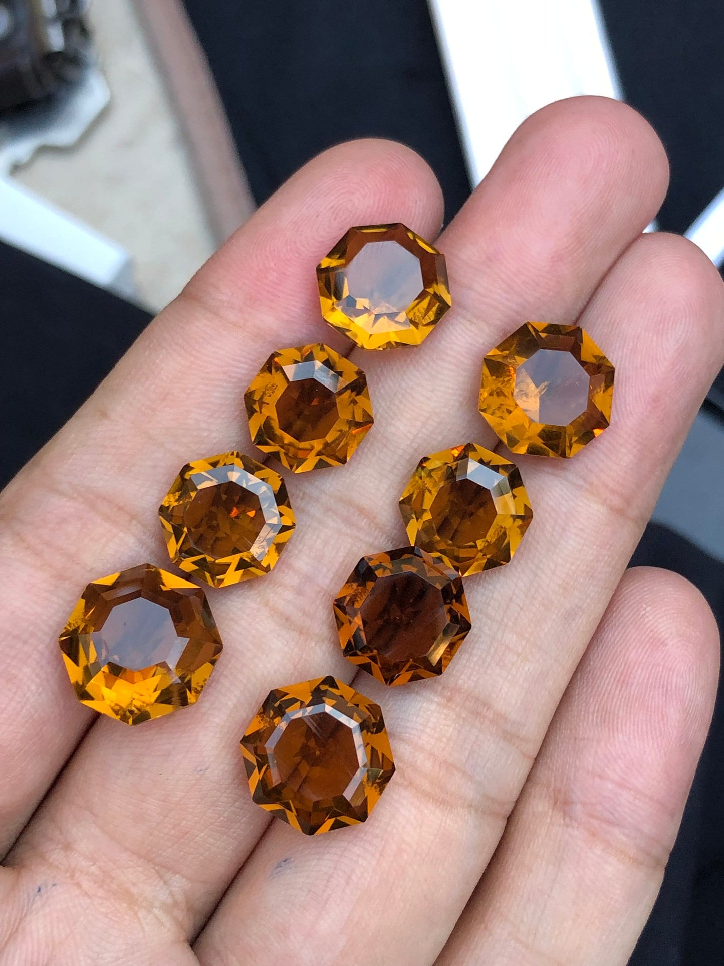 Citrine pairs 45.80 carats