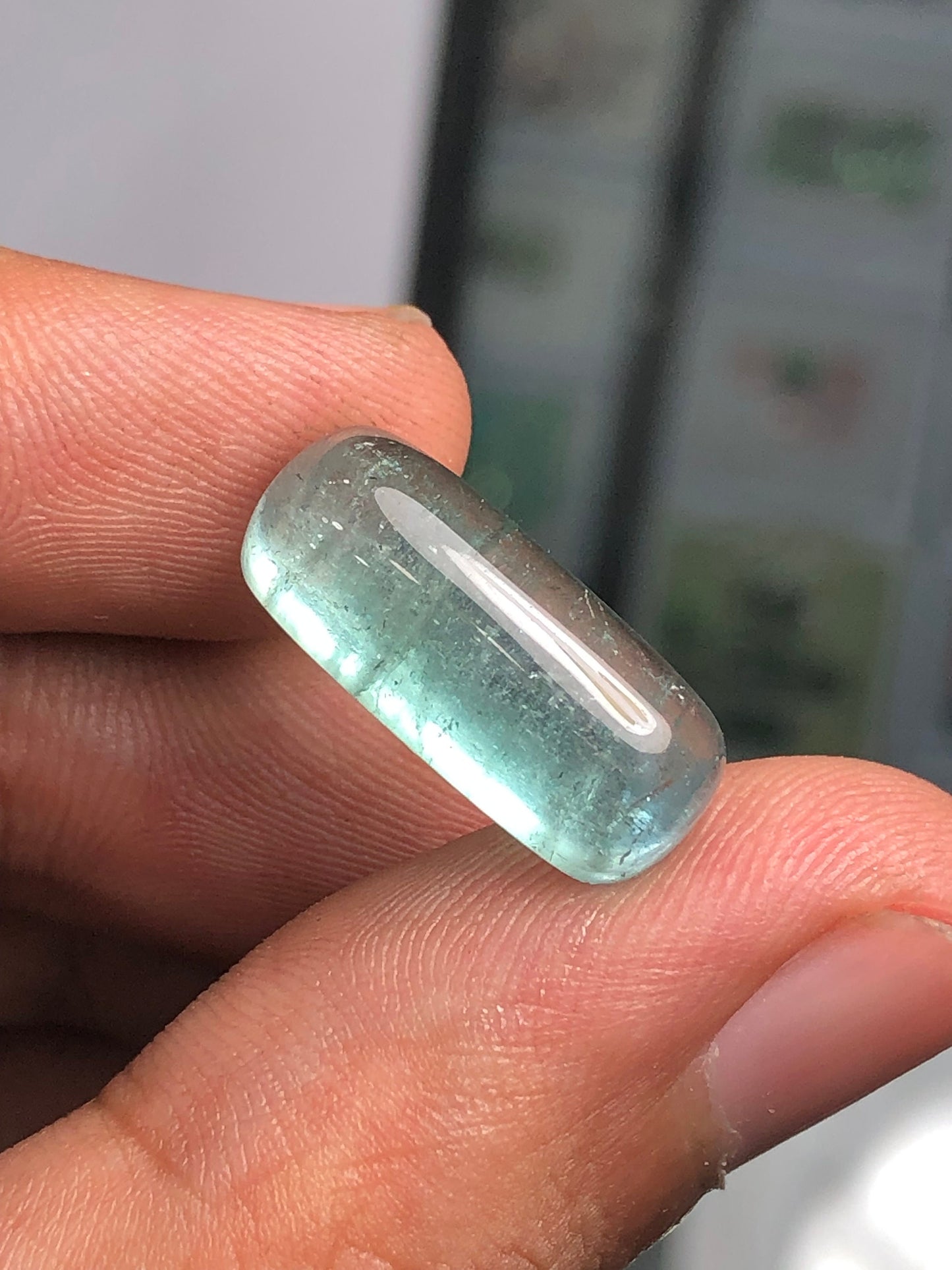 Blue tourmaline cabochon 11.20 carats