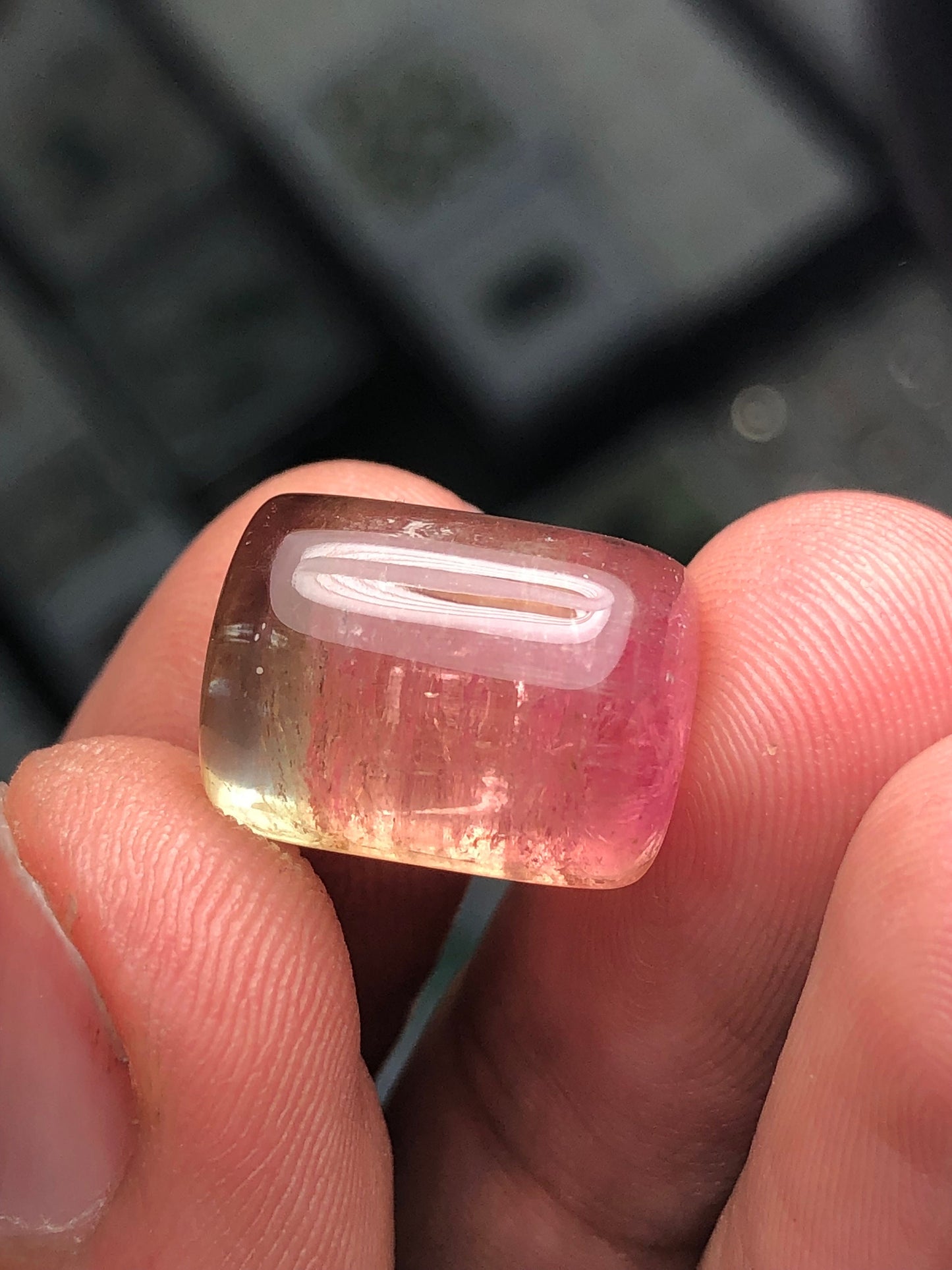 Watermelon tourmaline 18.25 carat