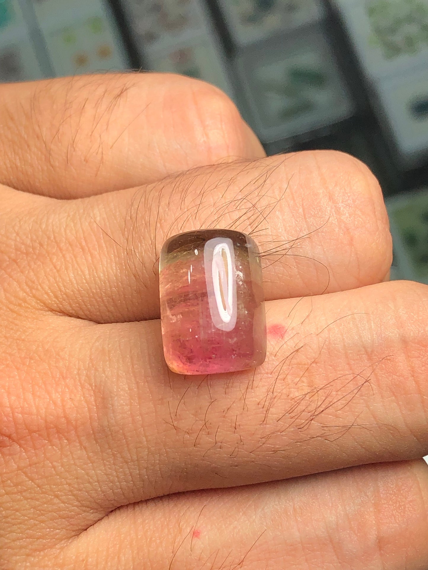 Watermelon tourmaline 18.25 carat