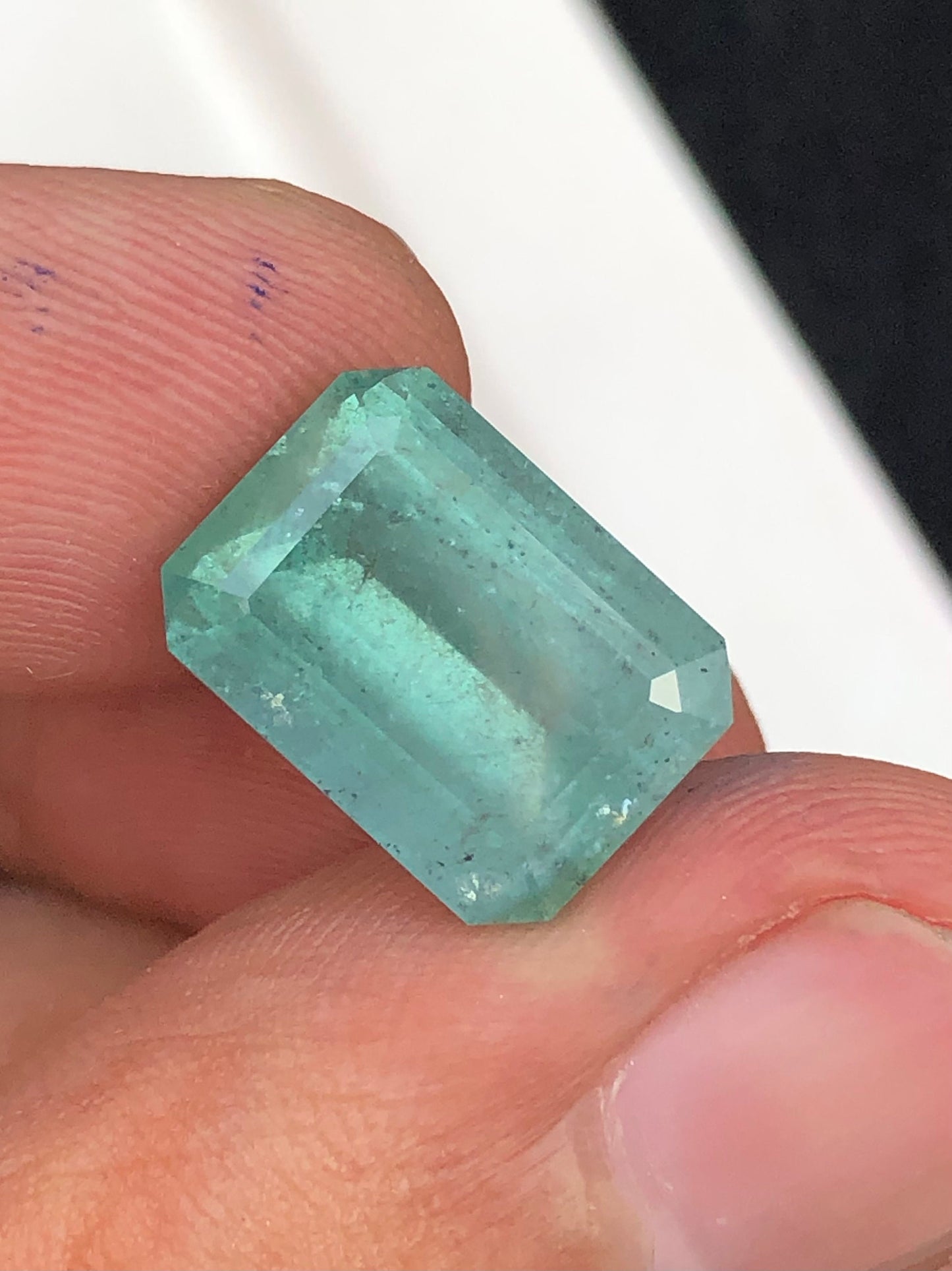 Natural sea foam  tourmaline 8 carat