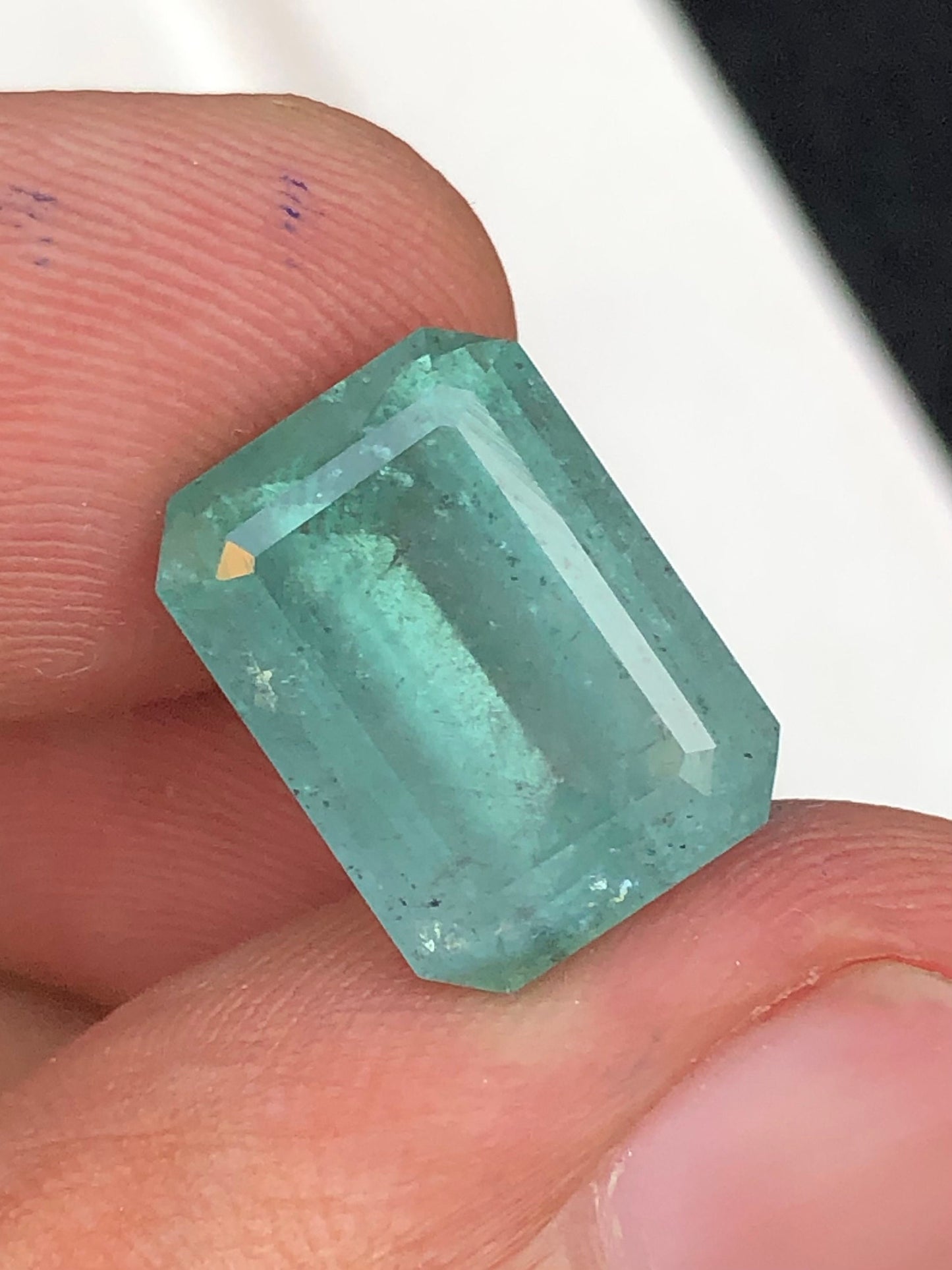 Natural sea foam  tourmaline 8 carat