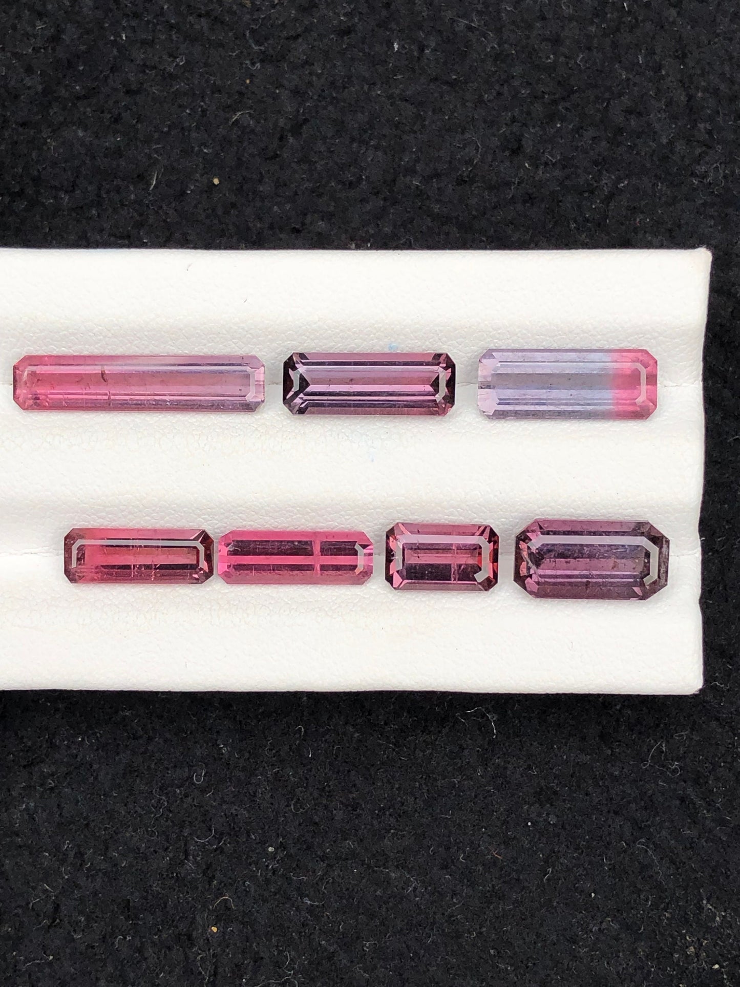 Natural red and purple tourmaline lot 16 carats