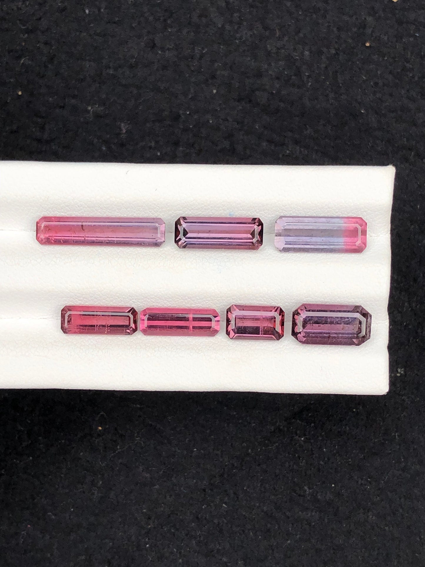 Natural red and purple tourmaline lot 16 carats