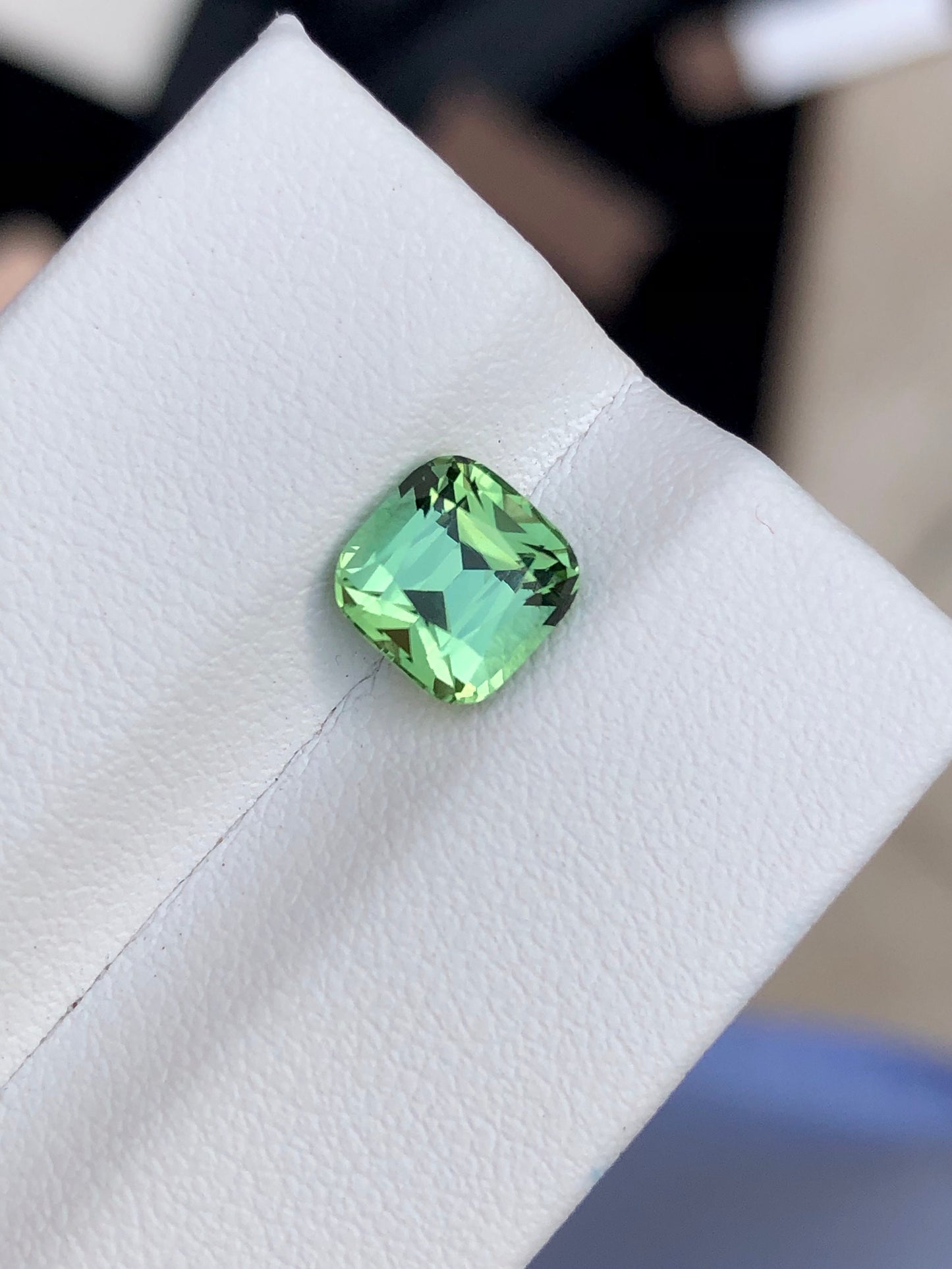 Mint green tourmaline 1.90 carat natural