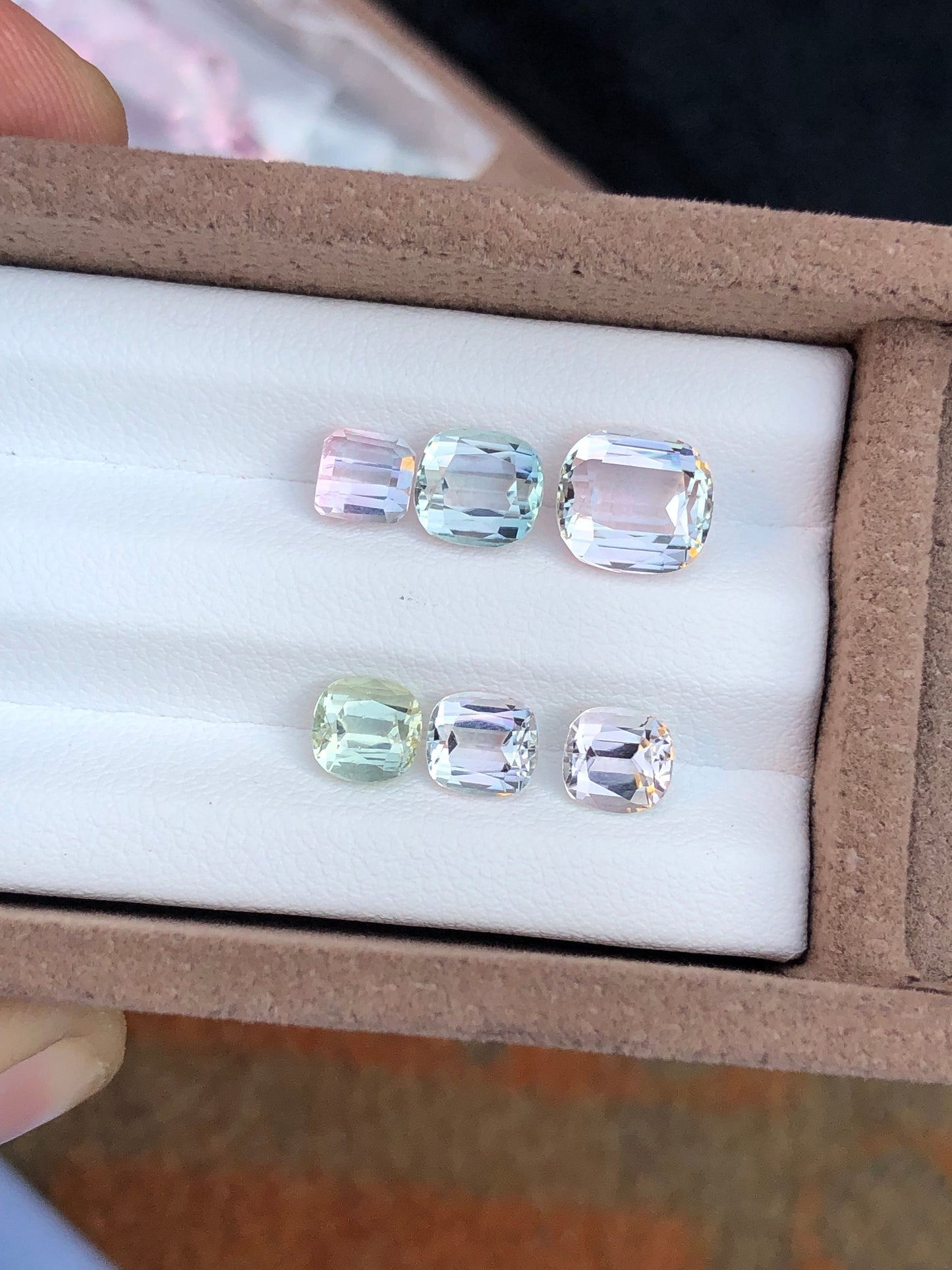 Sea foam tourmaline lot 8 carats