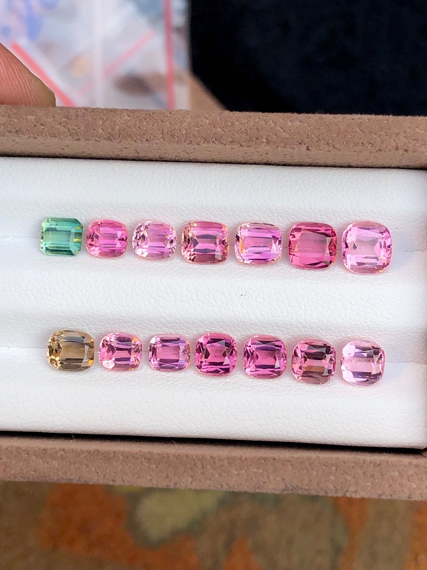 Pink tourmaline lot 10.75 carats natural