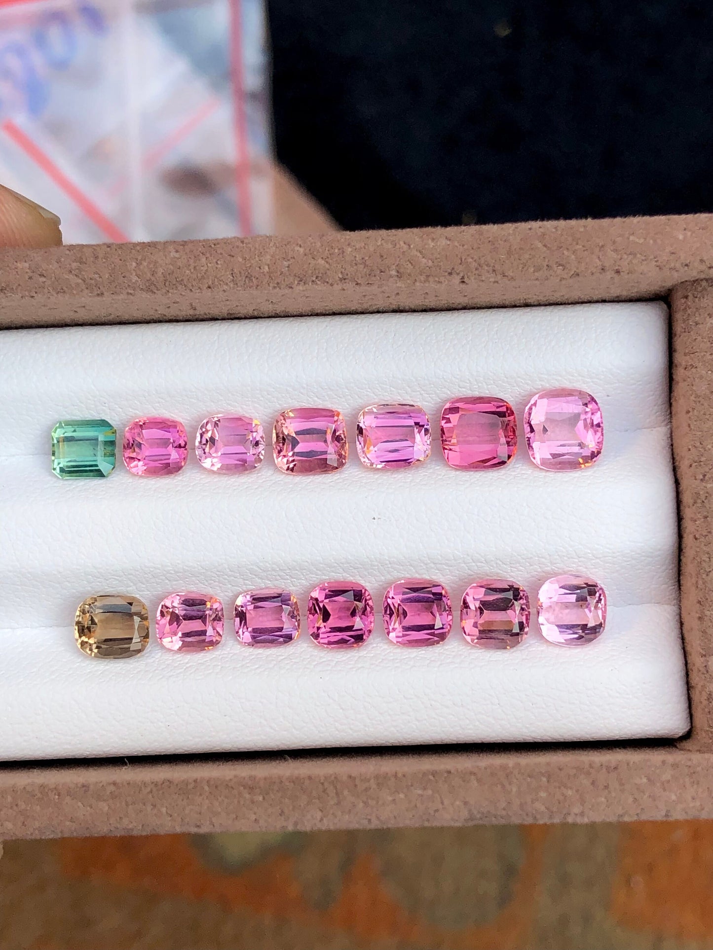 Pink tourmaline lot 10.75 carats natural