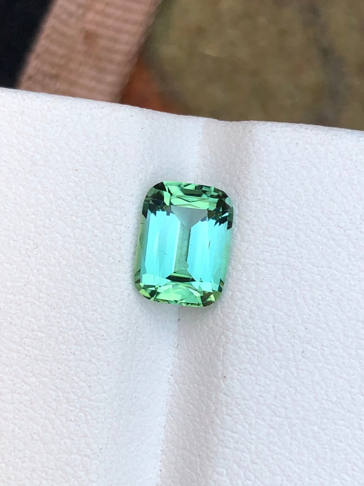 Bluish green tourmaline 1.80 carat natural