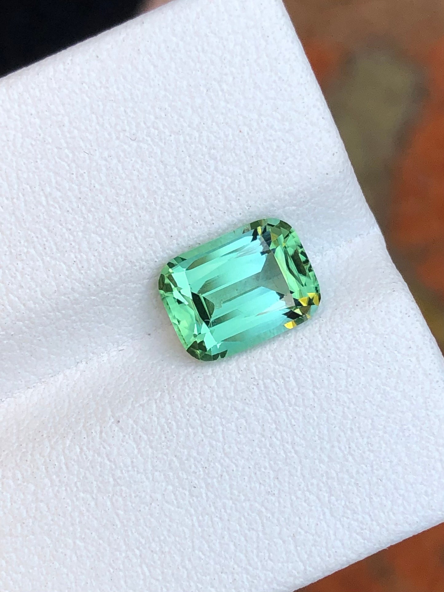 Bluish green tourmaline 1.80 carat natural