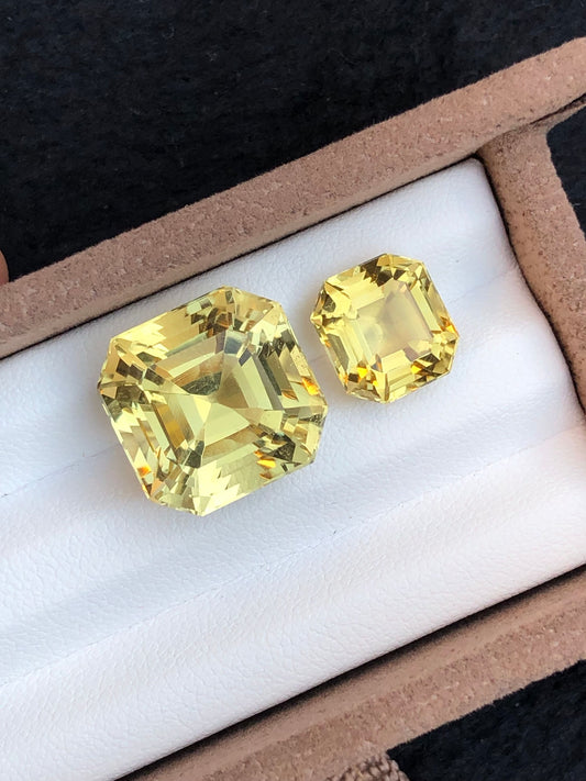 Faceted natural citrine 21.80 carats