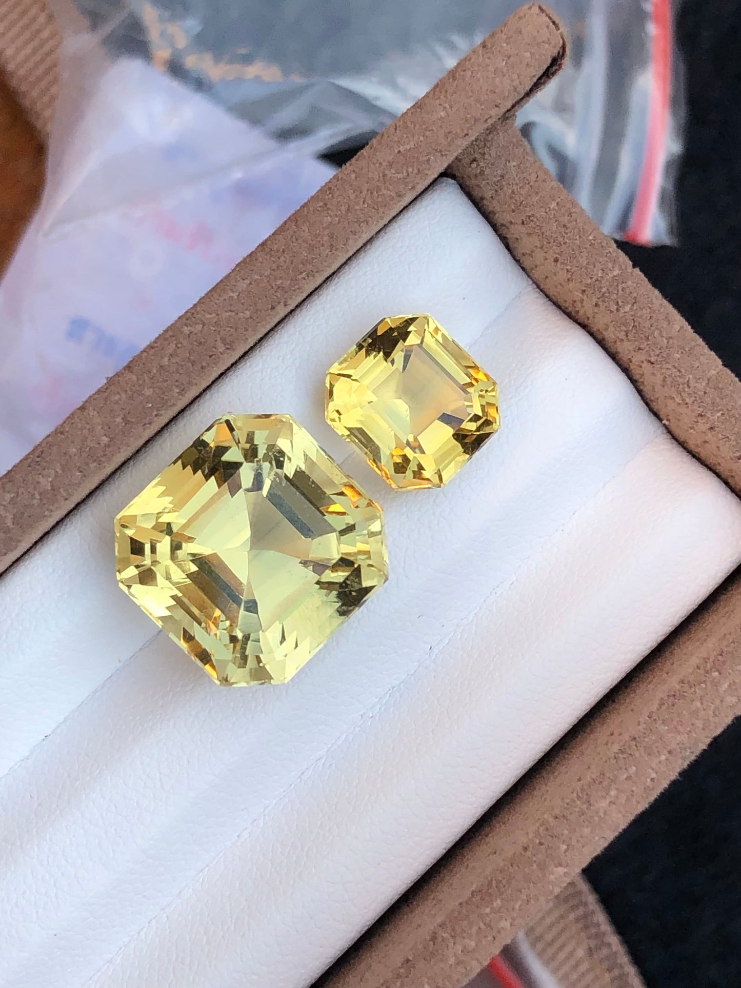 Faceted natural citrine 21.80 carats