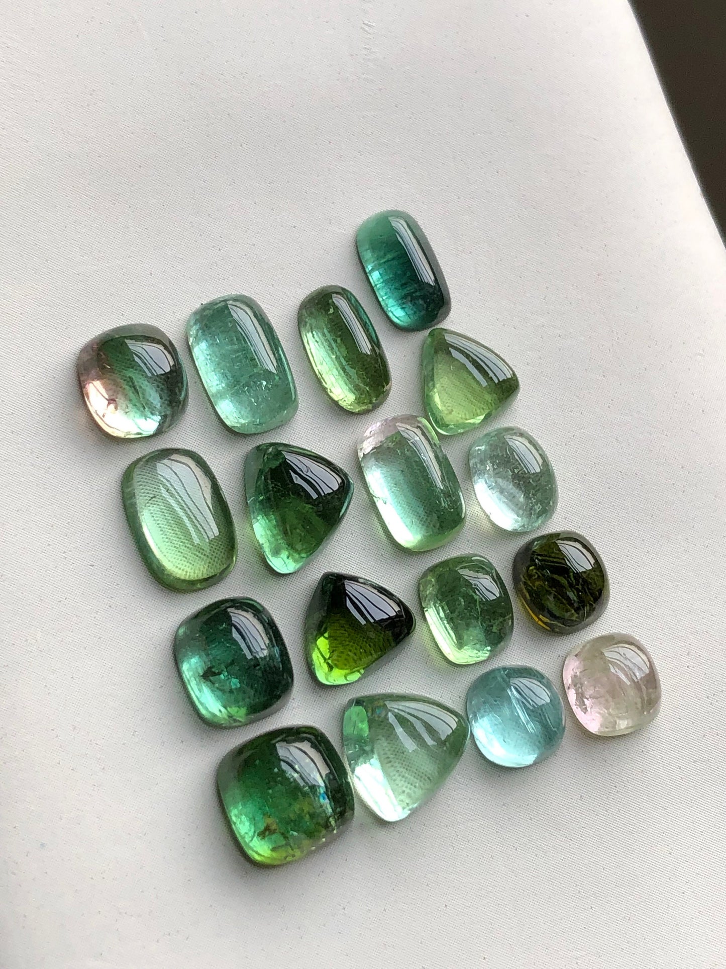 Natural tourmaline cabochons lot 24 carats