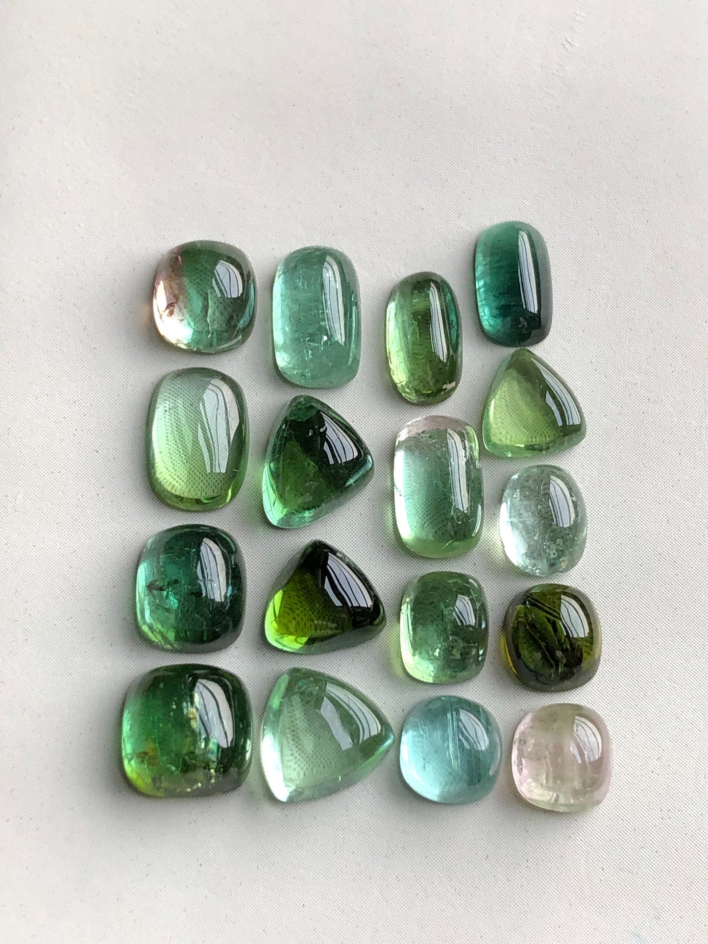 Natural tourmaline cabochons lot 24 carats