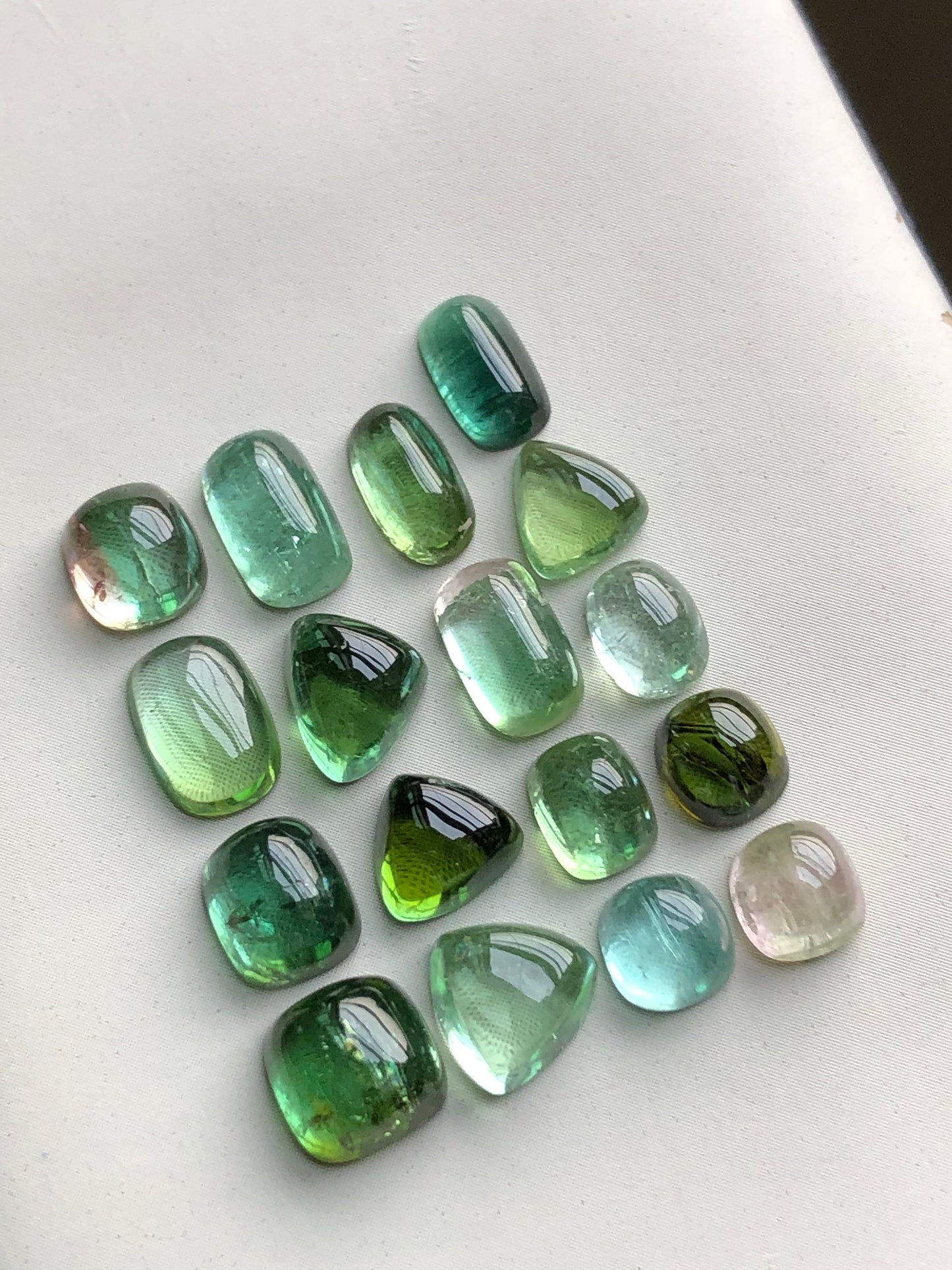 Natural tourmaline cabochons lot 24 carats