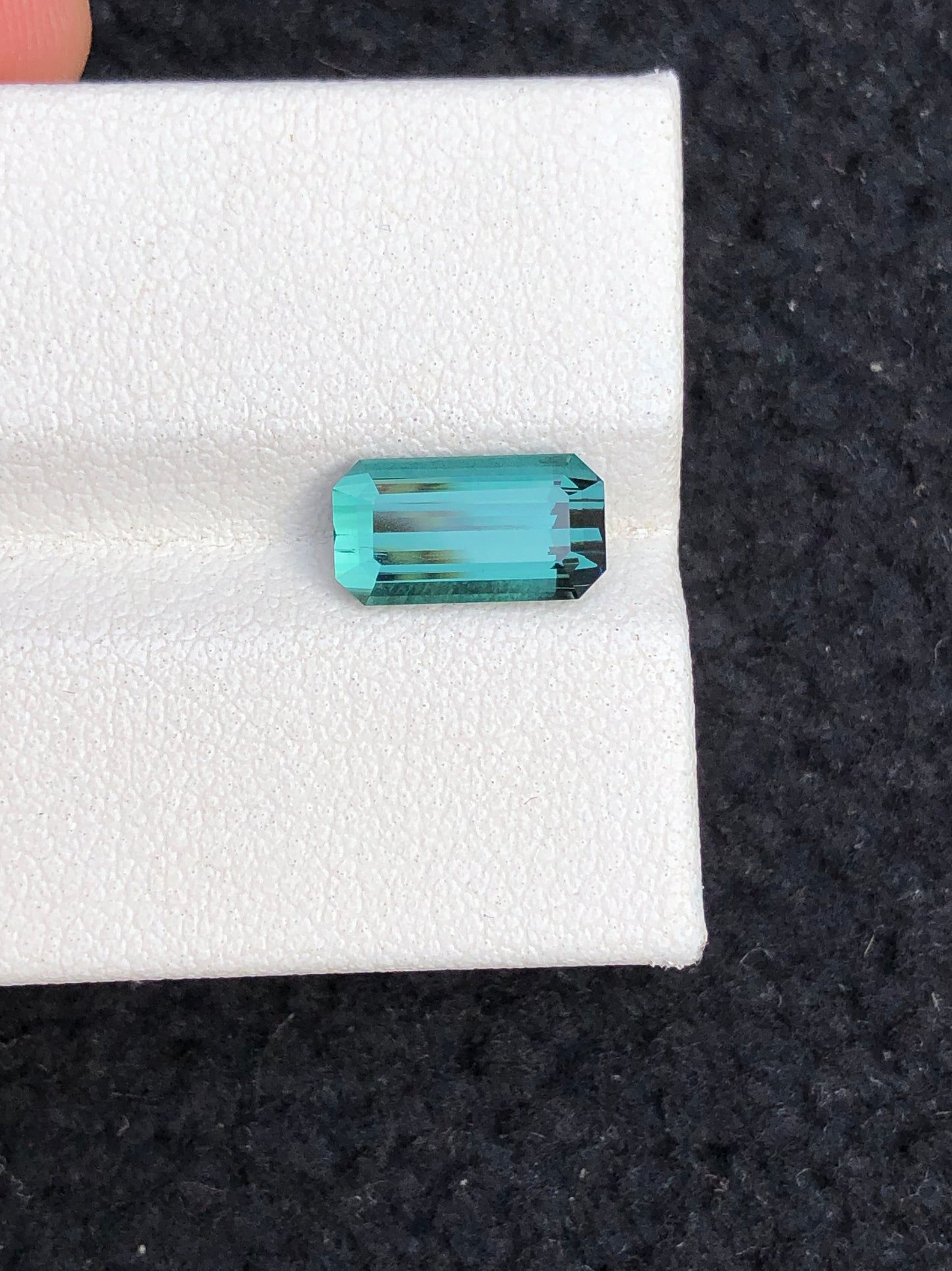 natural Blue tourmaline loop clean 2 carat