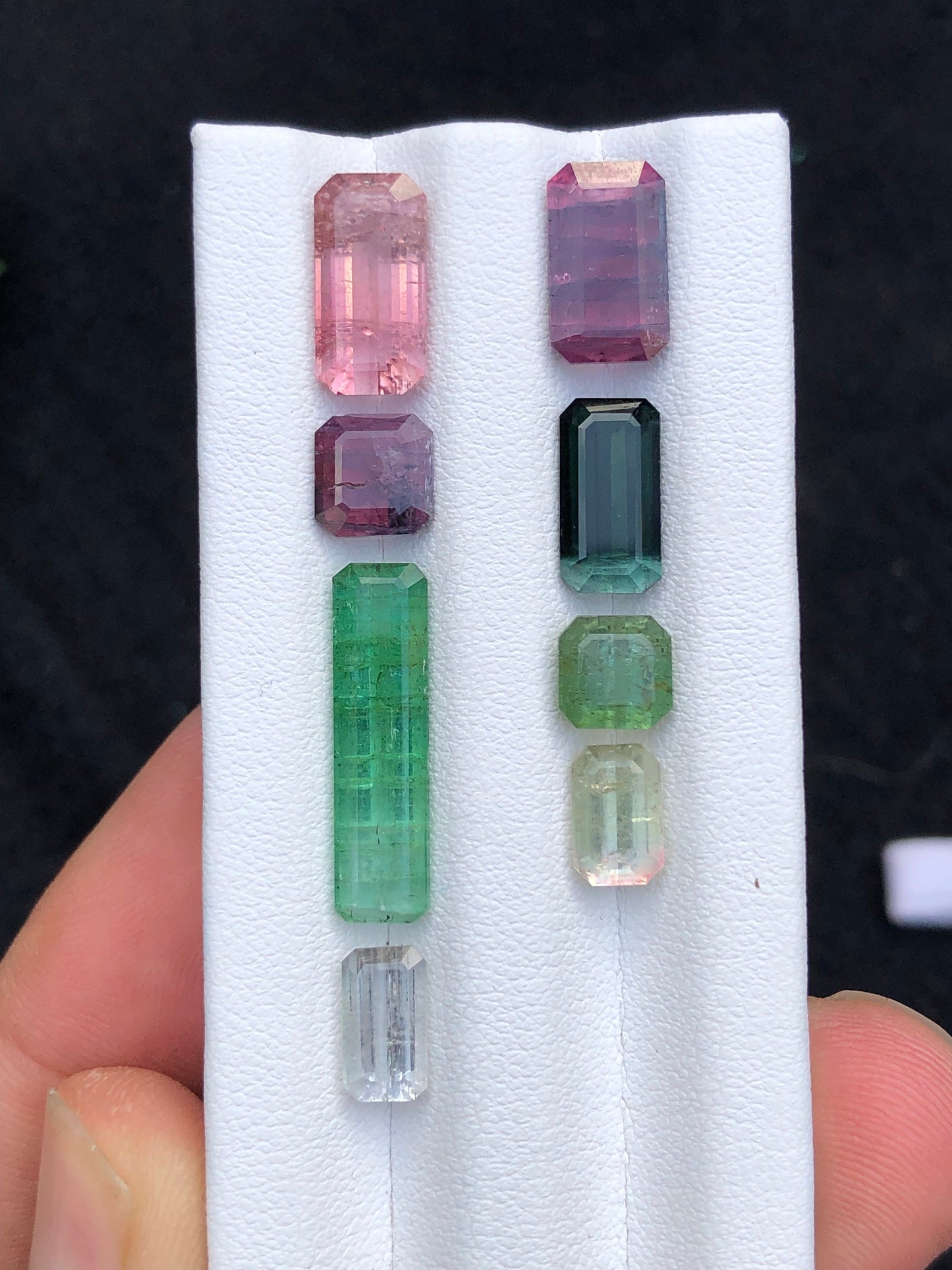 Natural faceted tourmaline 18.80 carats