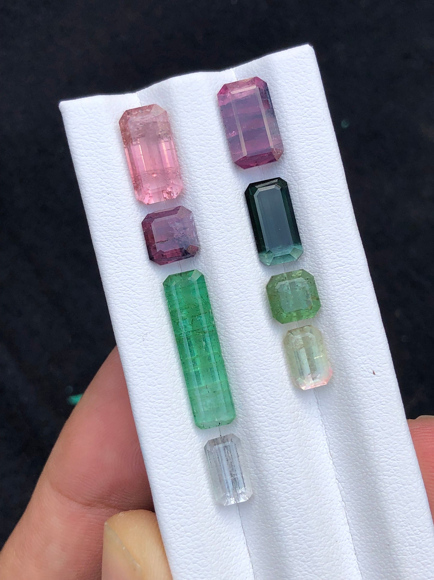 Natural faceted tourmaline 18.80 carats