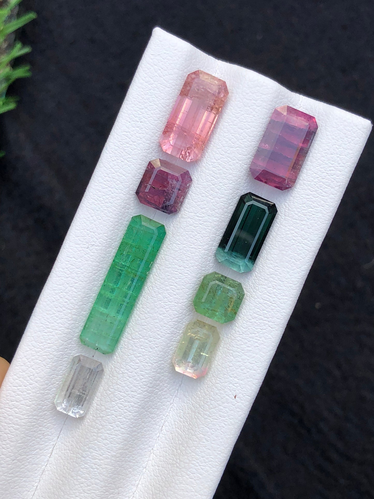 Natural faceted tourmaline 18.80 carats