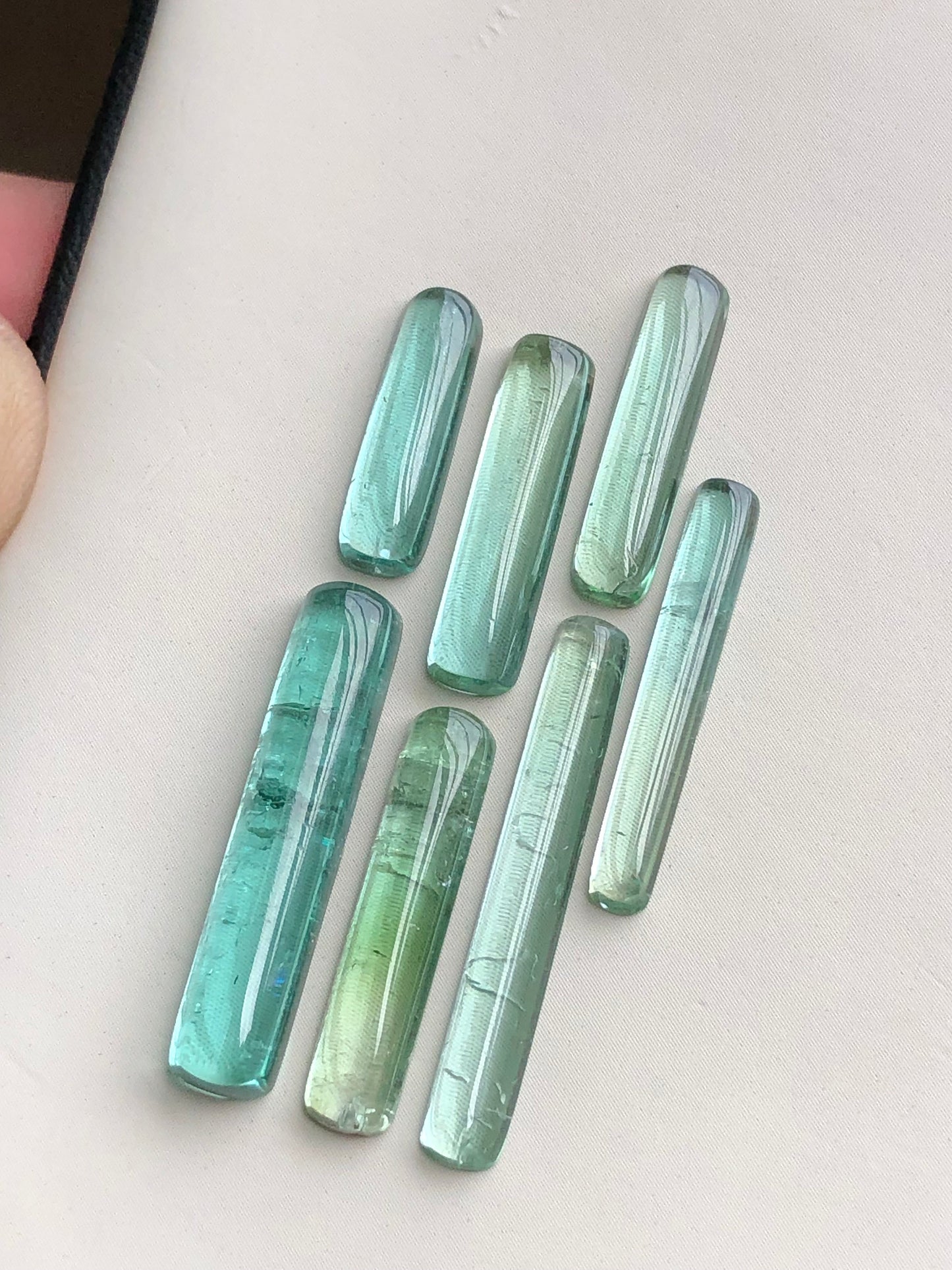 Natural tourmaline cabochons 21 carats