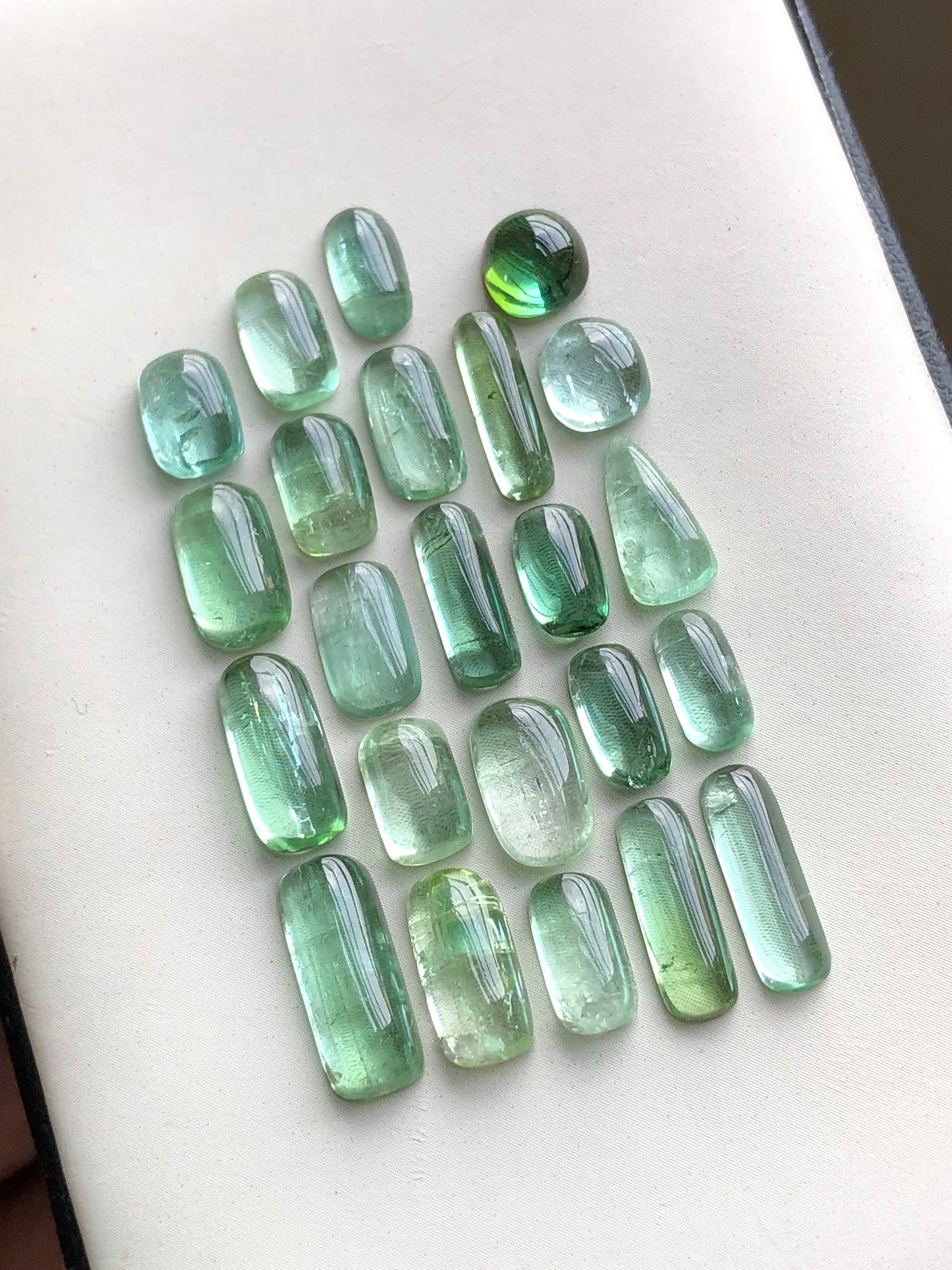 Natural tourmaline cabochons 30.70 carats