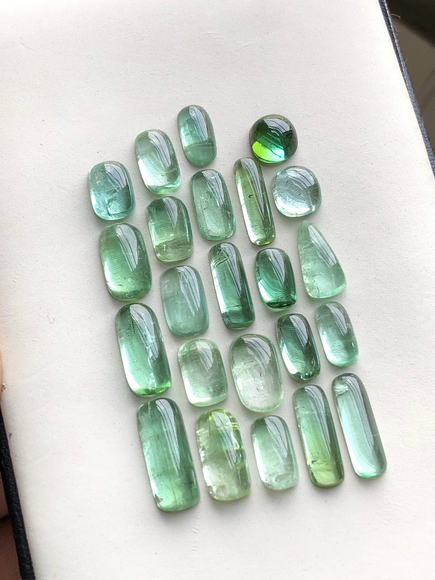 Natural tourmaline cabochons 30.70 carats