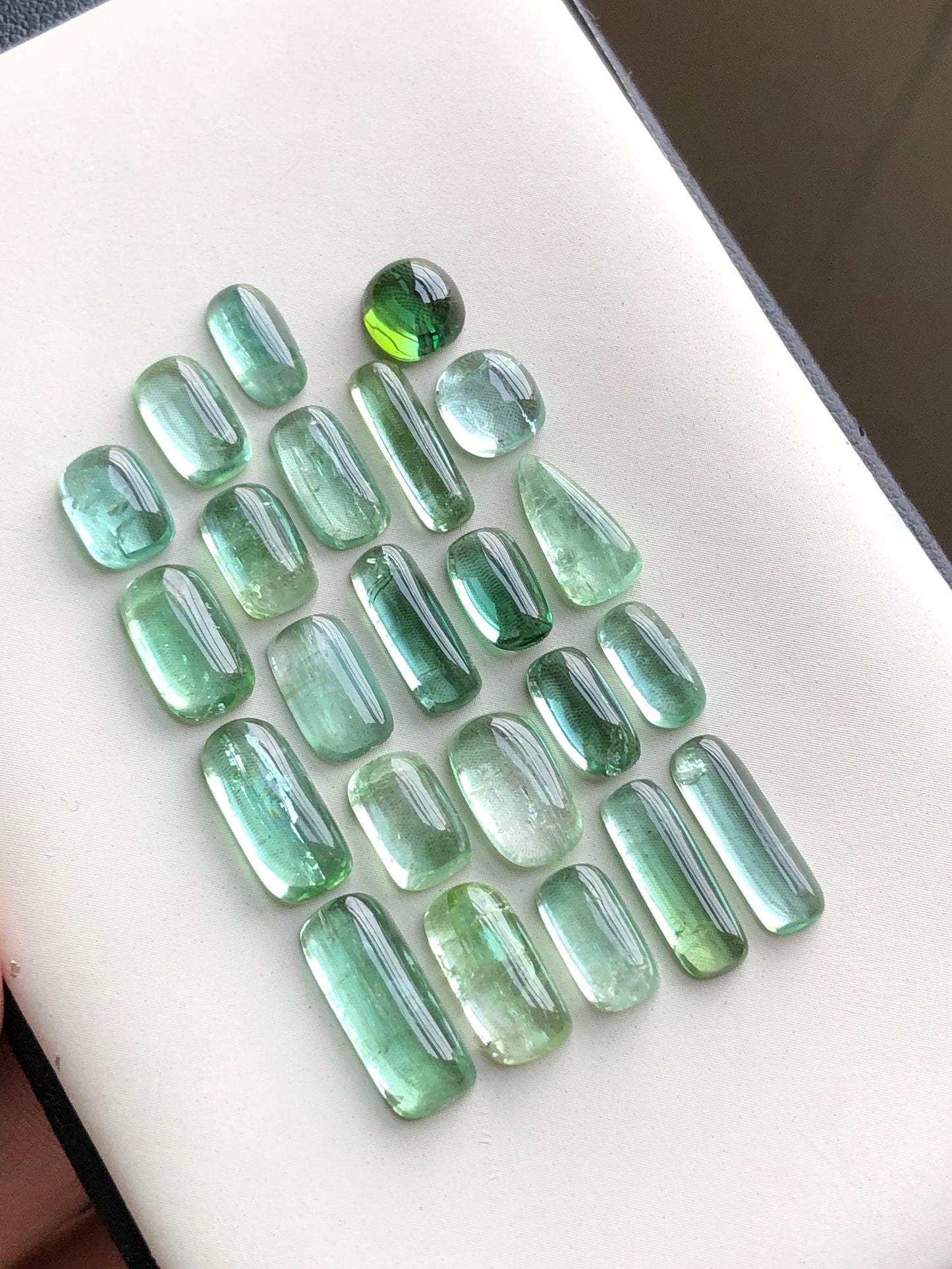 Natural tourmaline cabochons 30.70 carats