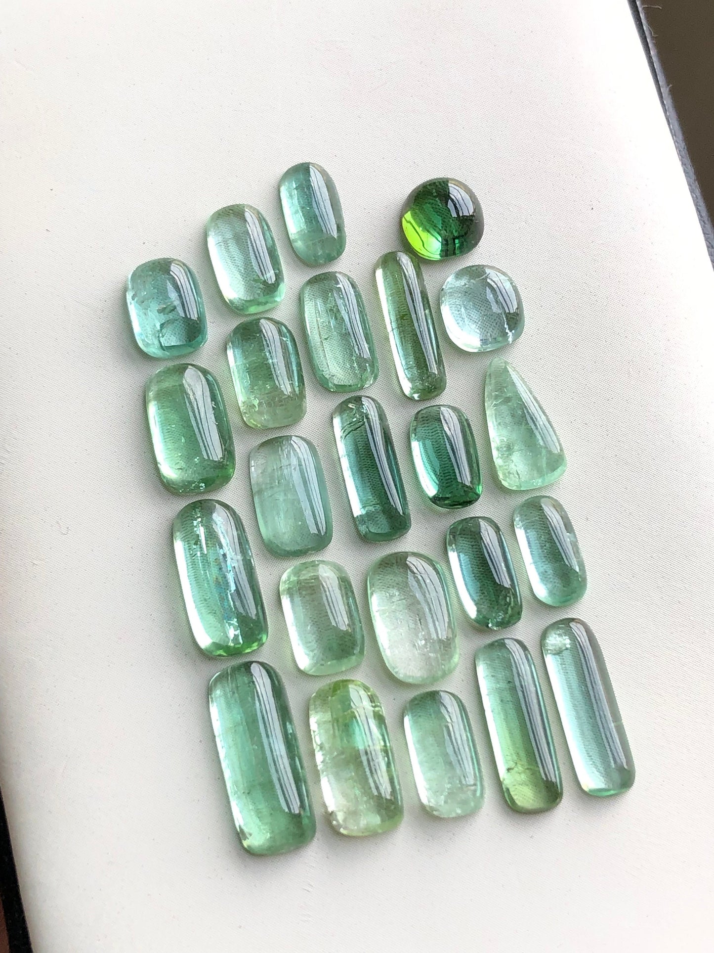 Natural tourmaline cabochons 30.70 carats