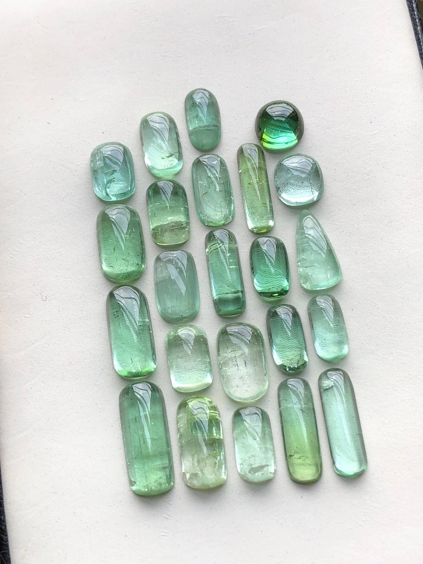 Natural tourmaline cabochons 30.70 carats