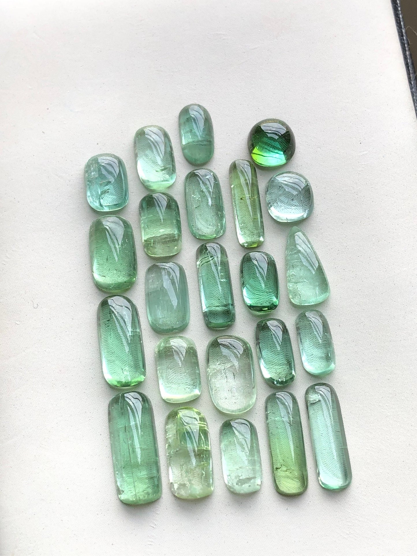 Natural tourmaline cabochons 30.70 carats