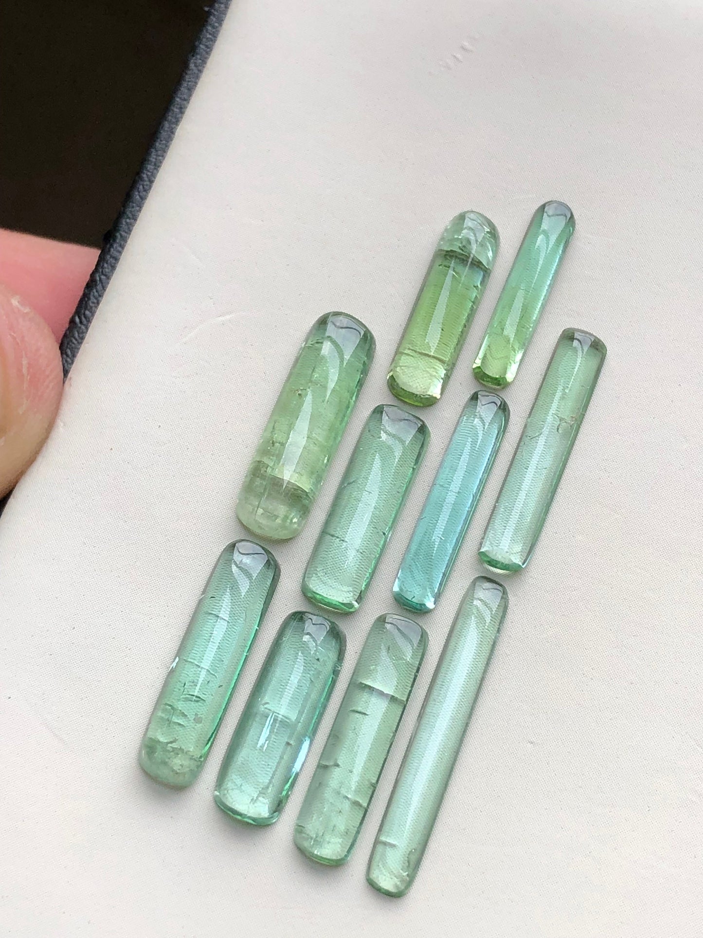 Natural tourmaline cabochons 19.60 carats