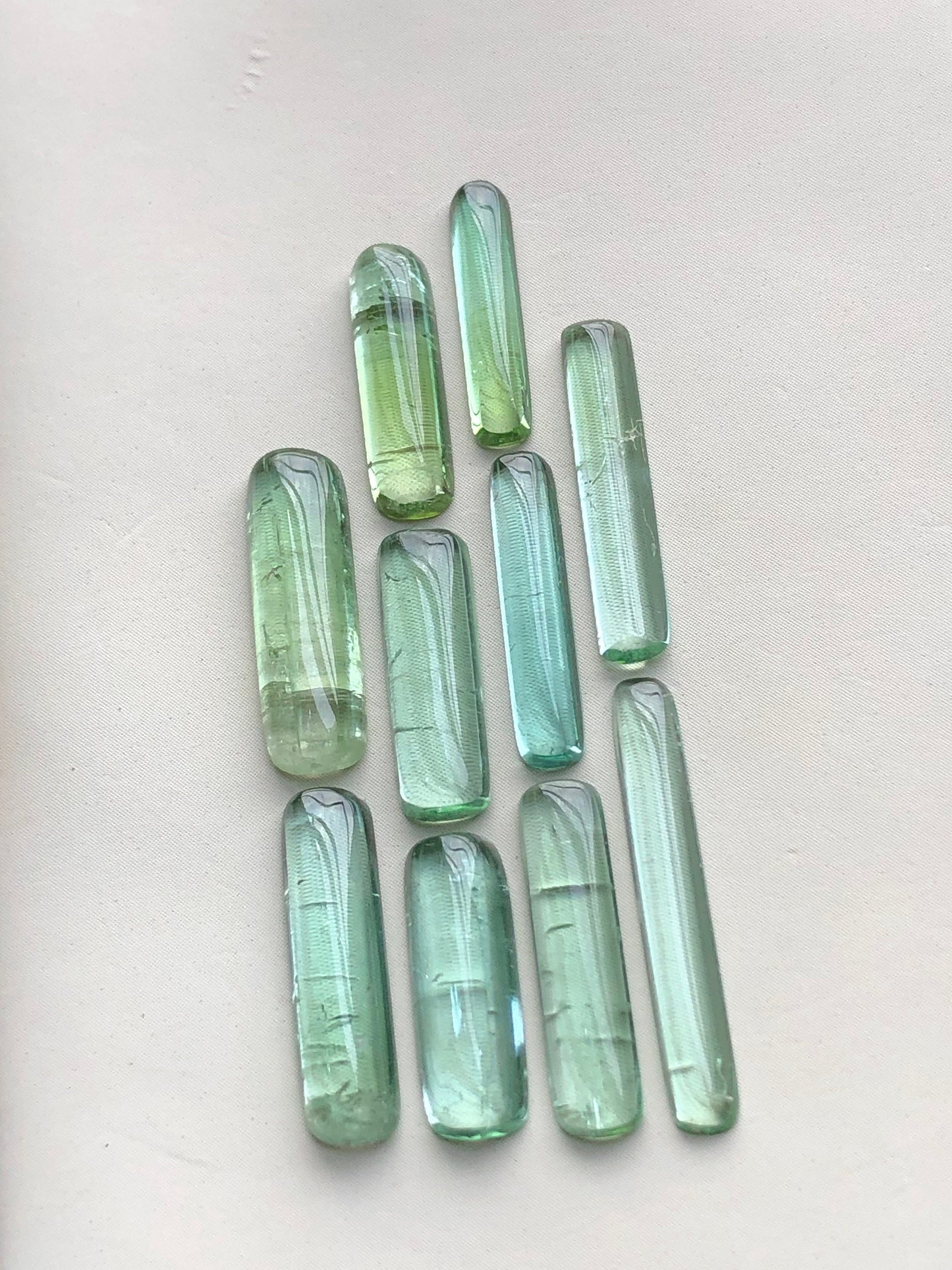 Natural tourmaline cabochons 19.60 carats