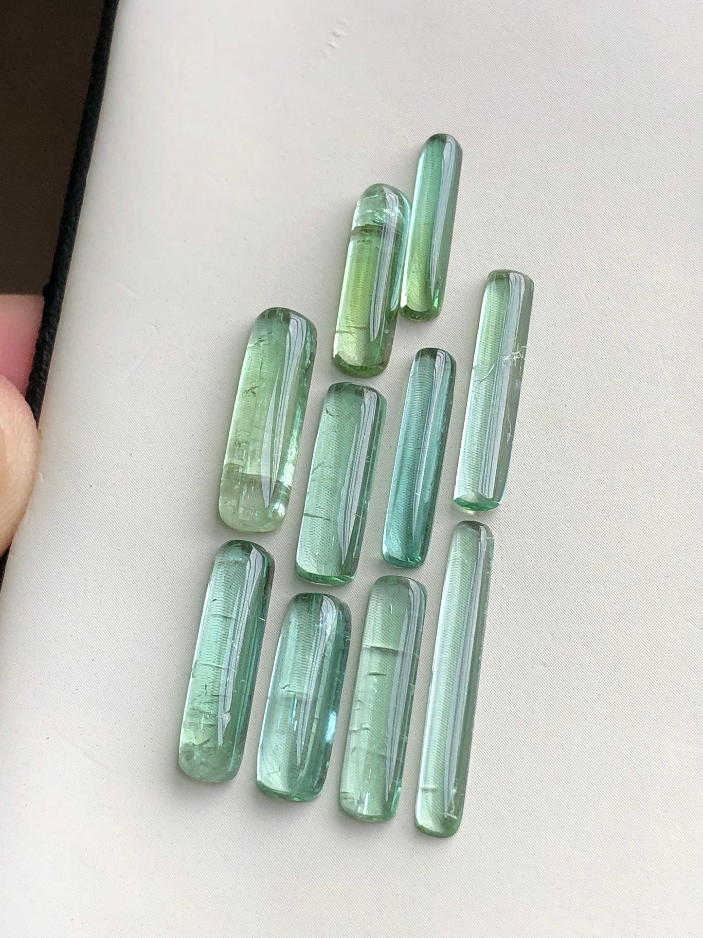 Natural tourmaline cabochons 19.60 carats