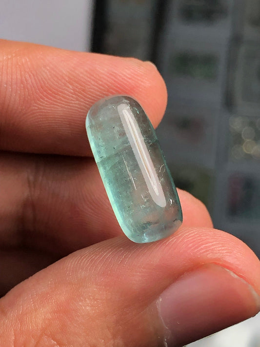 Blue tourmaline cabochon 11.20 carats