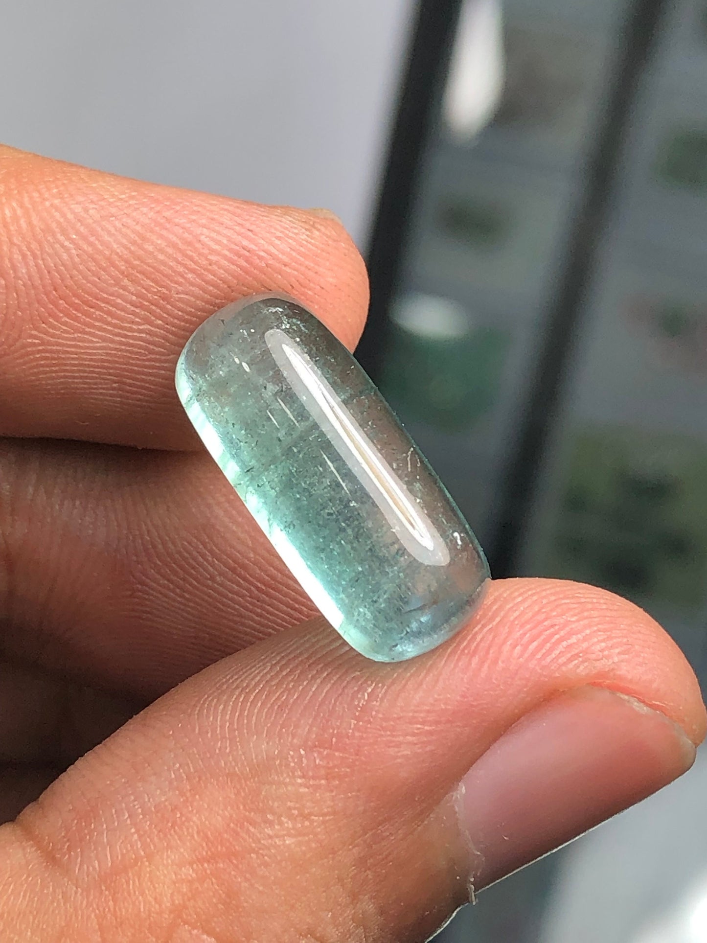 Blue tourmaline cabochon 11.20 carats