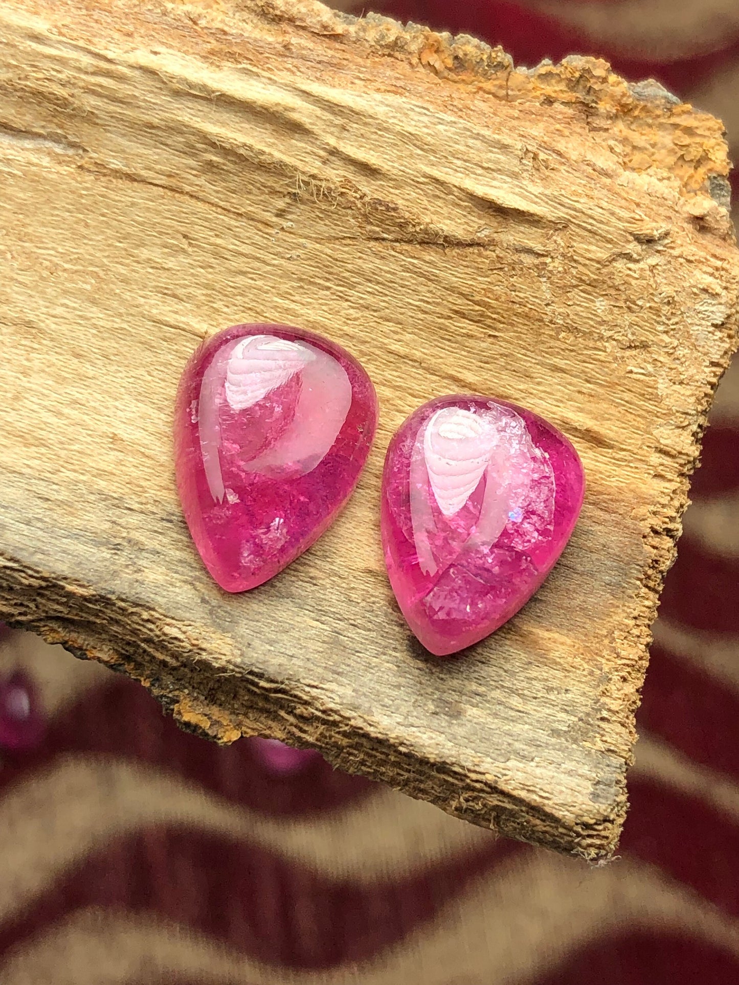 Natural tourmaline pair 16 carat